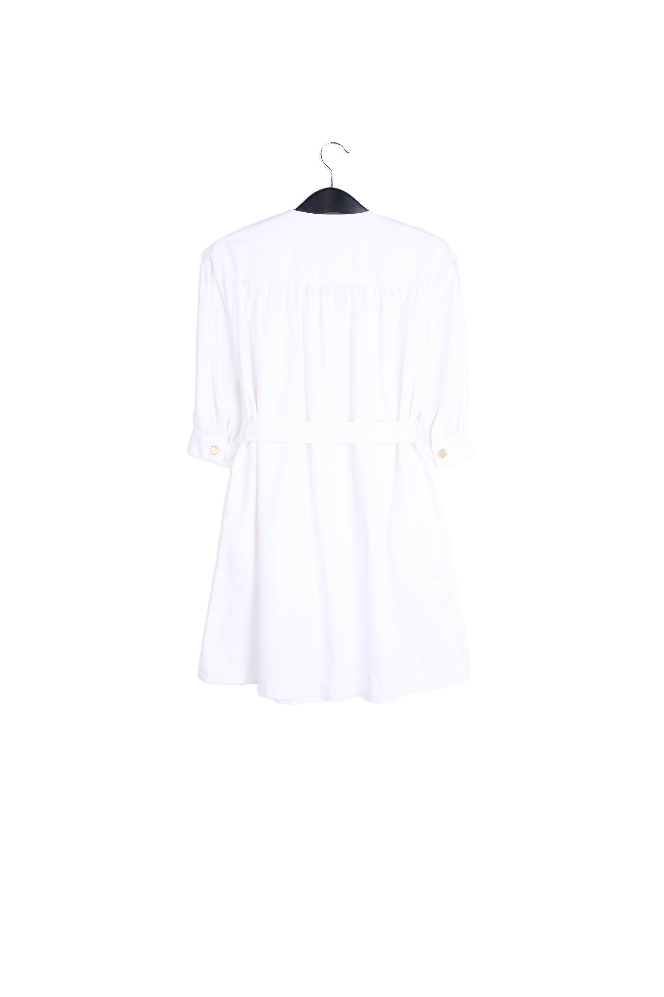 White denim mini dress RE—SSENTIEL | Essentiel second hand