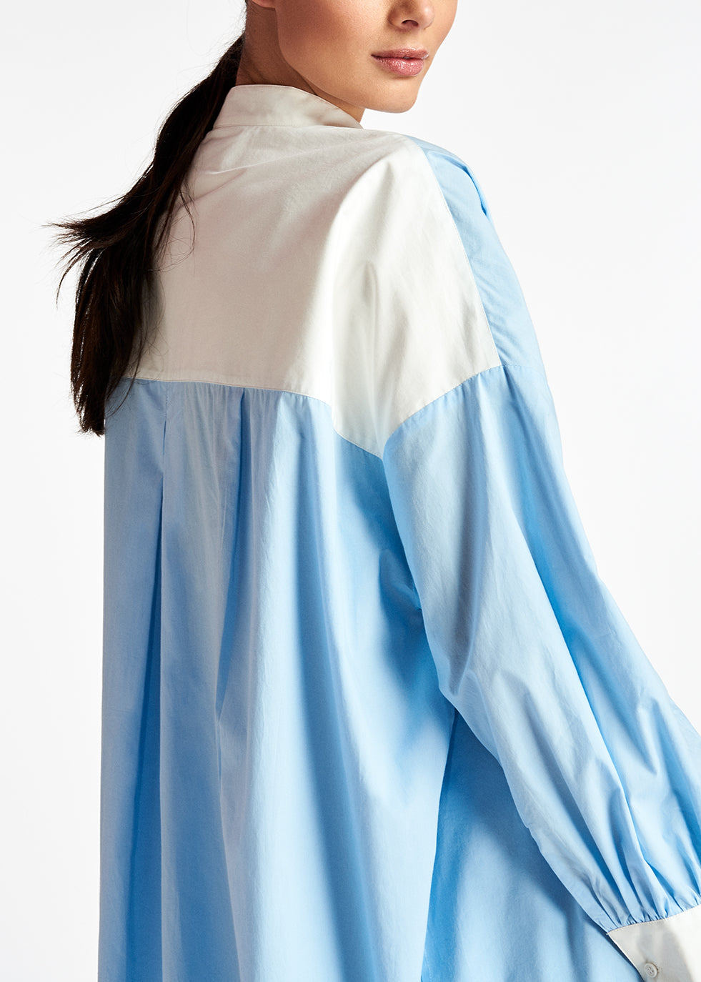Oversized light blue cotton dress RE—SSENTIEL | Essentiel second hand