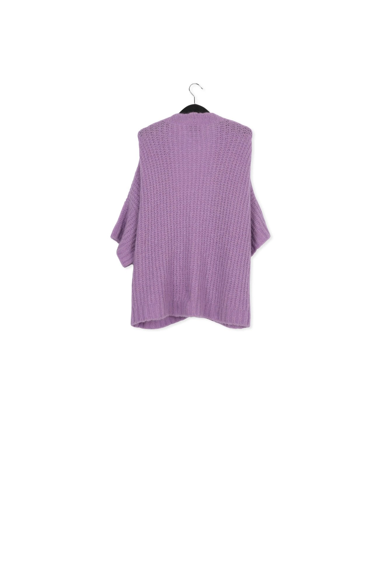 Cardigan mauve à coupe boxy RE—SSENTIEL | Essentiel second hand