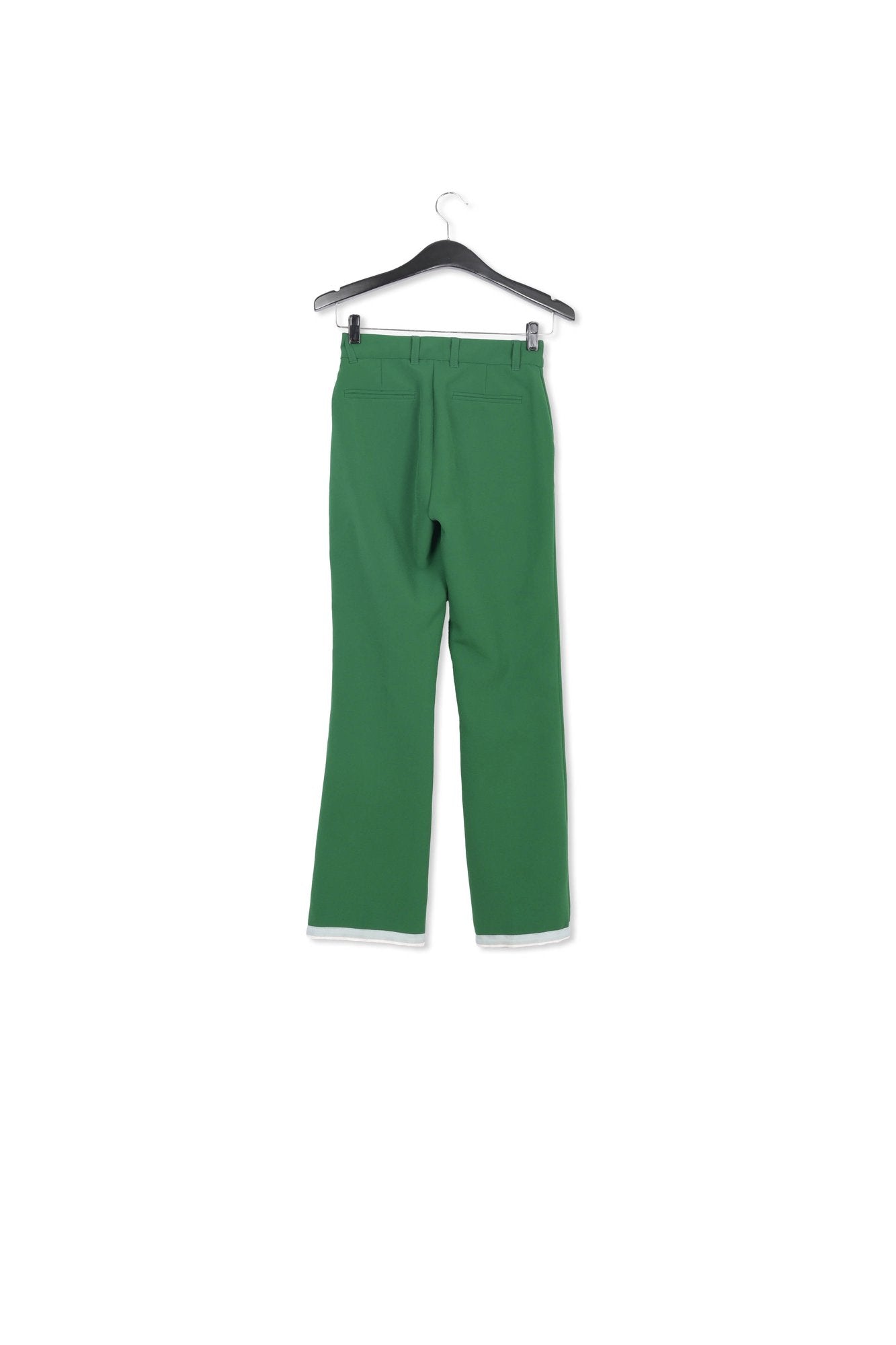 Dark green flared-fit pants RE—SSENTIEL | Essentiel second hand
