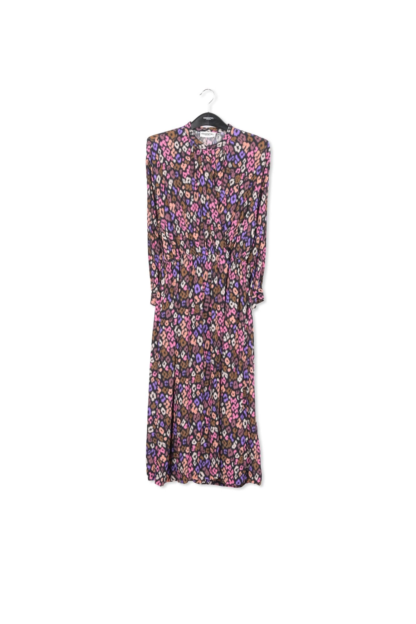 Multicolor abstract print midi-length dress RE—SSENTIEL | Essentiel second hand