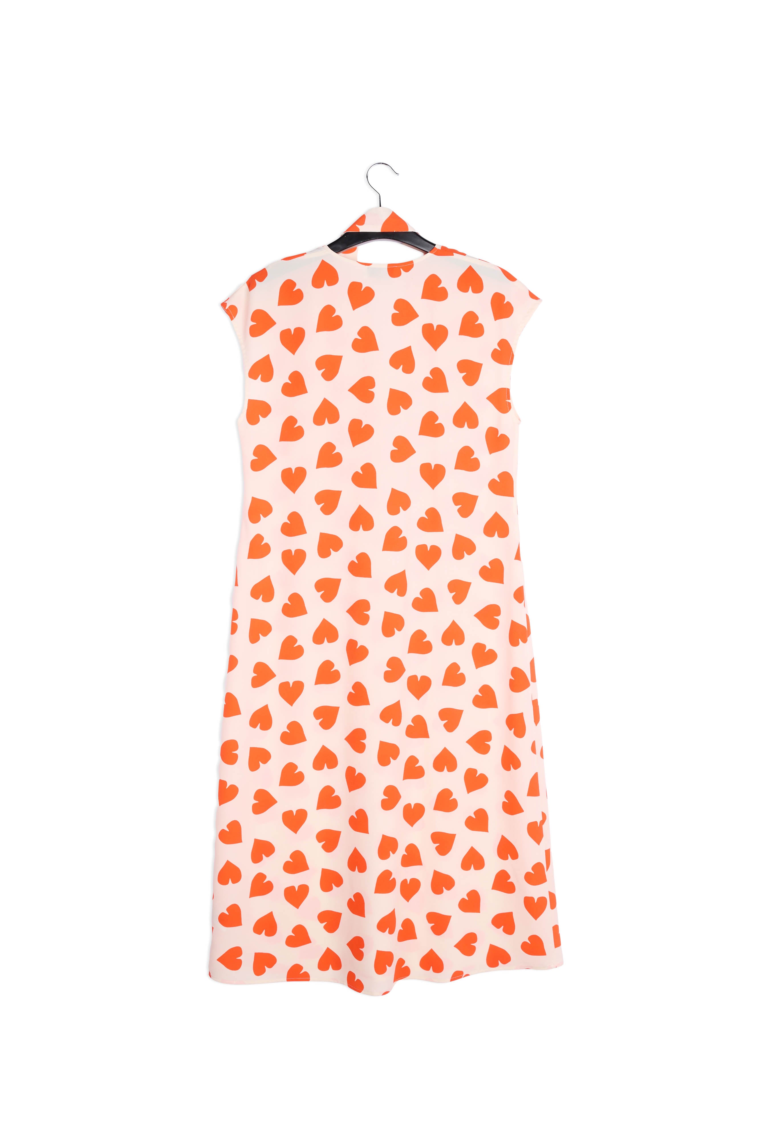 Red heart print summer dress RE—SSENTIEL | Essentiel second hand
