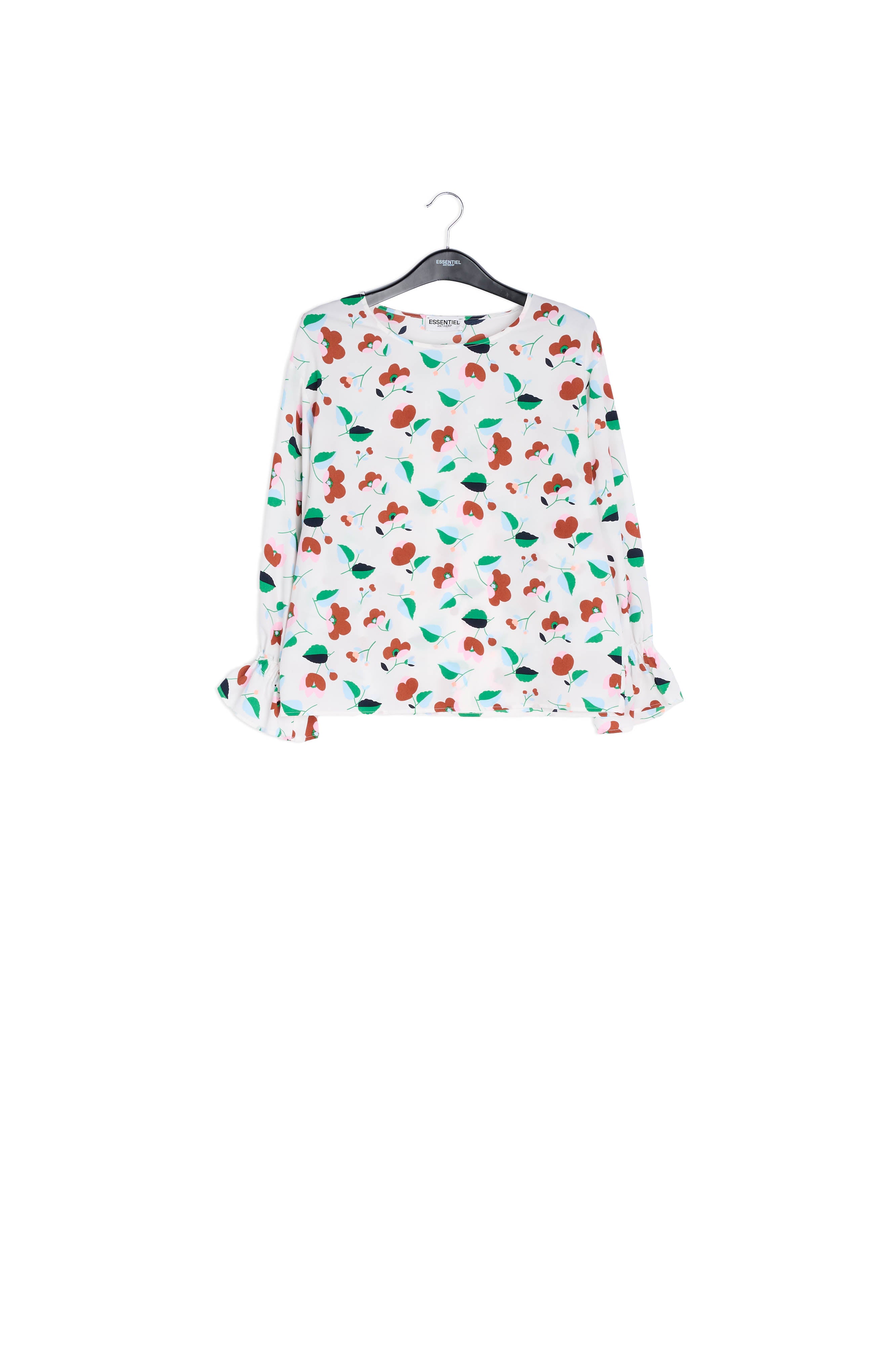 Off-white floral bouse RE—SSENTIEL | Essentiel second hand