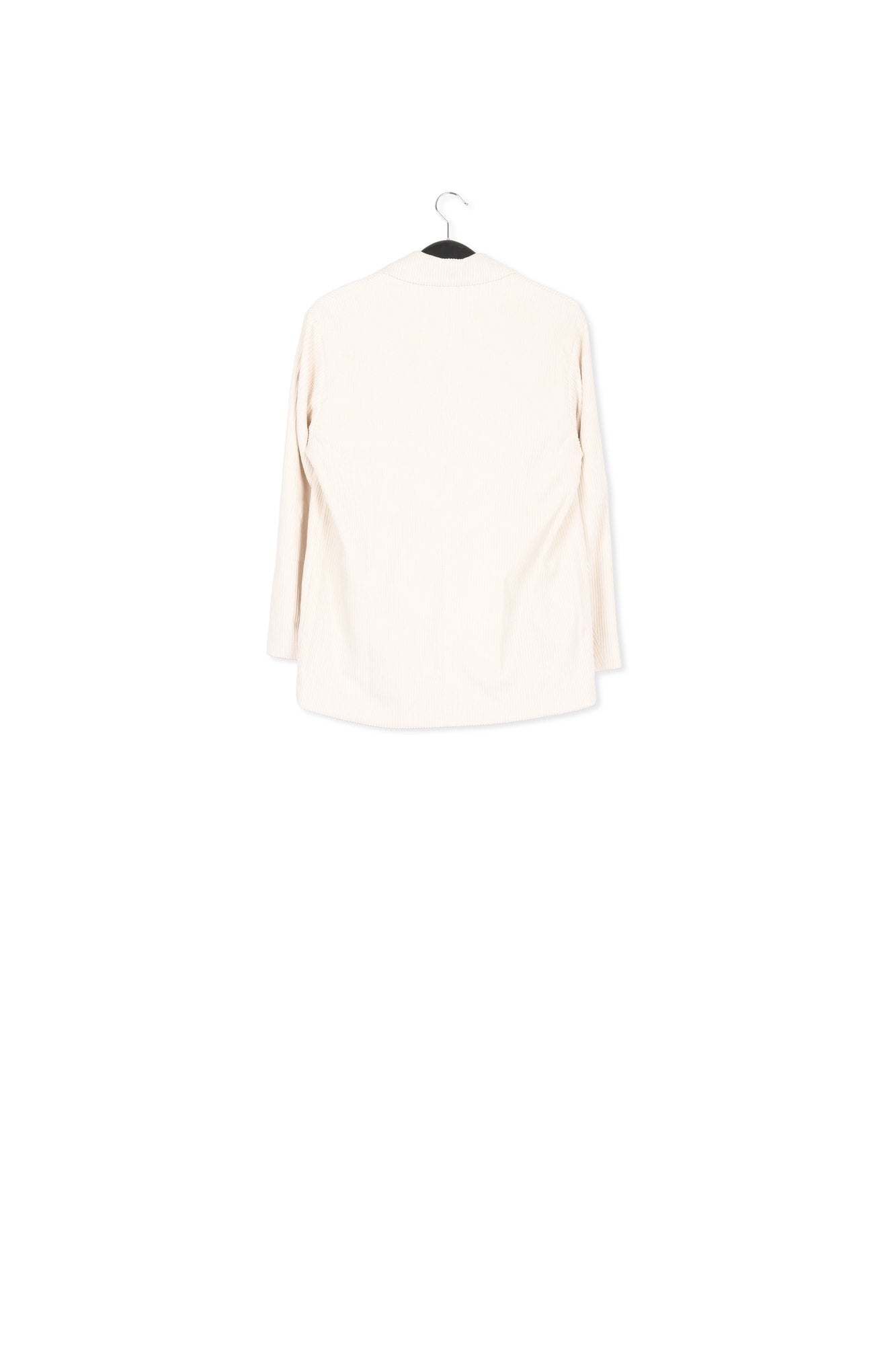 Ecru corduroy double-breasted blazer RE—SSENTIEL | Essentiel second hand