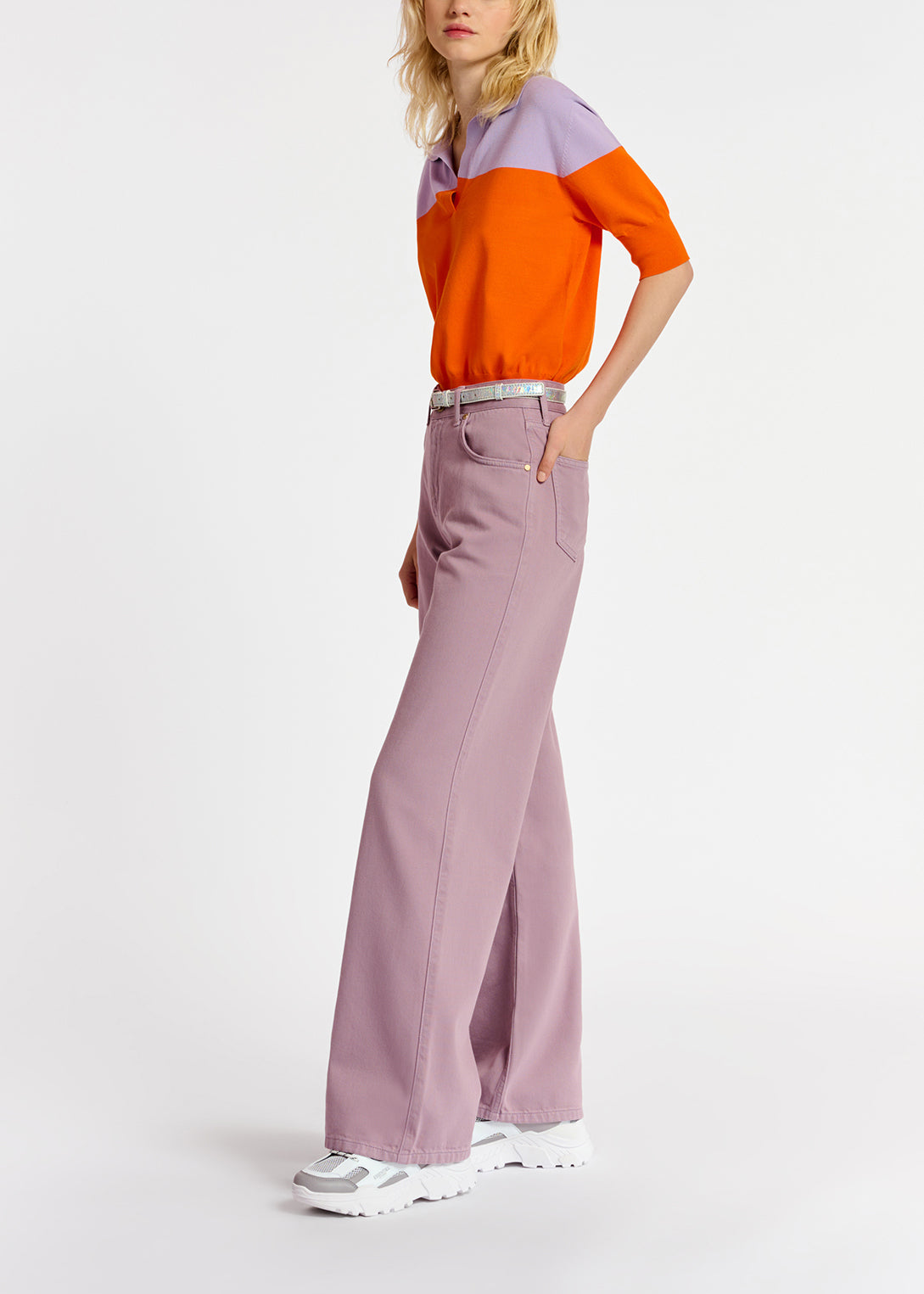 Jean lilas à jambes droites RE—SSENTIEL | Essentiel second hand