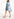 Blue floral print oversized mini dress Faume - seconde main