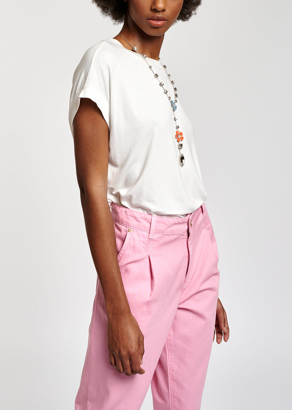 Off-white loose-fit T-shirt RE—SSENTIEL | Essentiel second hand