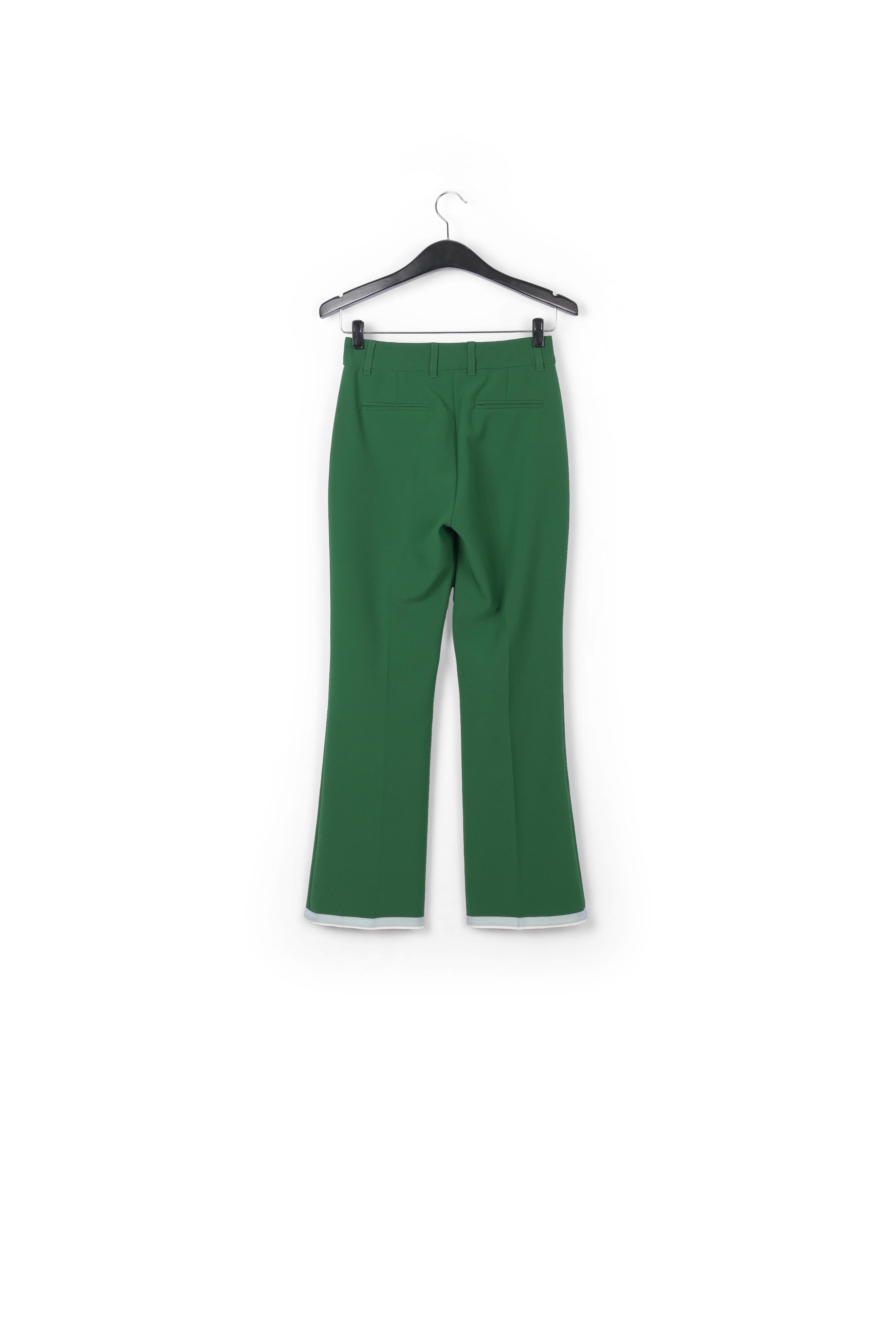 Dark green flared-fit pants RE—SSENTIEL | Essentiel second hand
