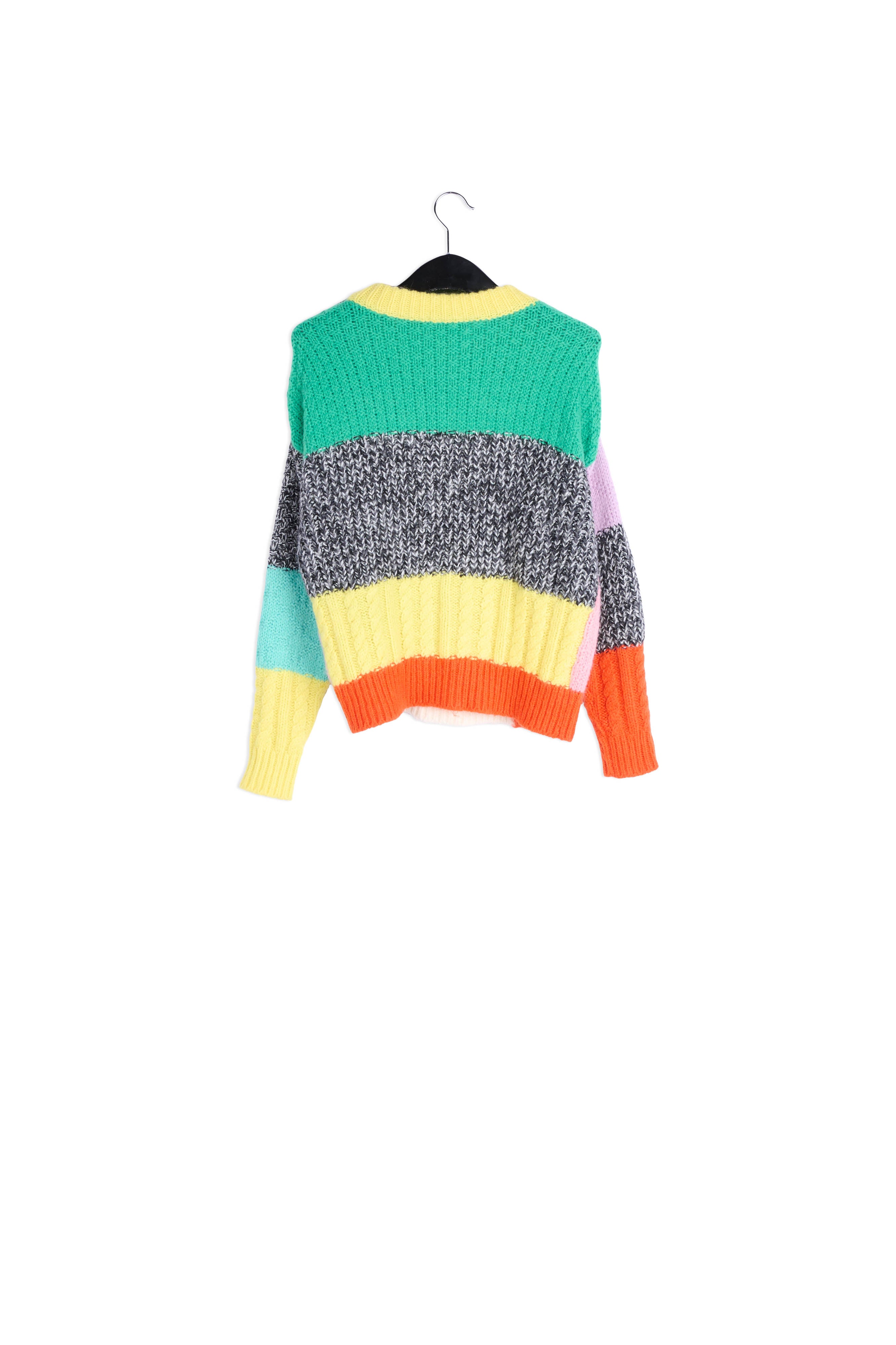 Mohair-blend patchwork sweater RE—SSENTIEL | Essentiel second hand