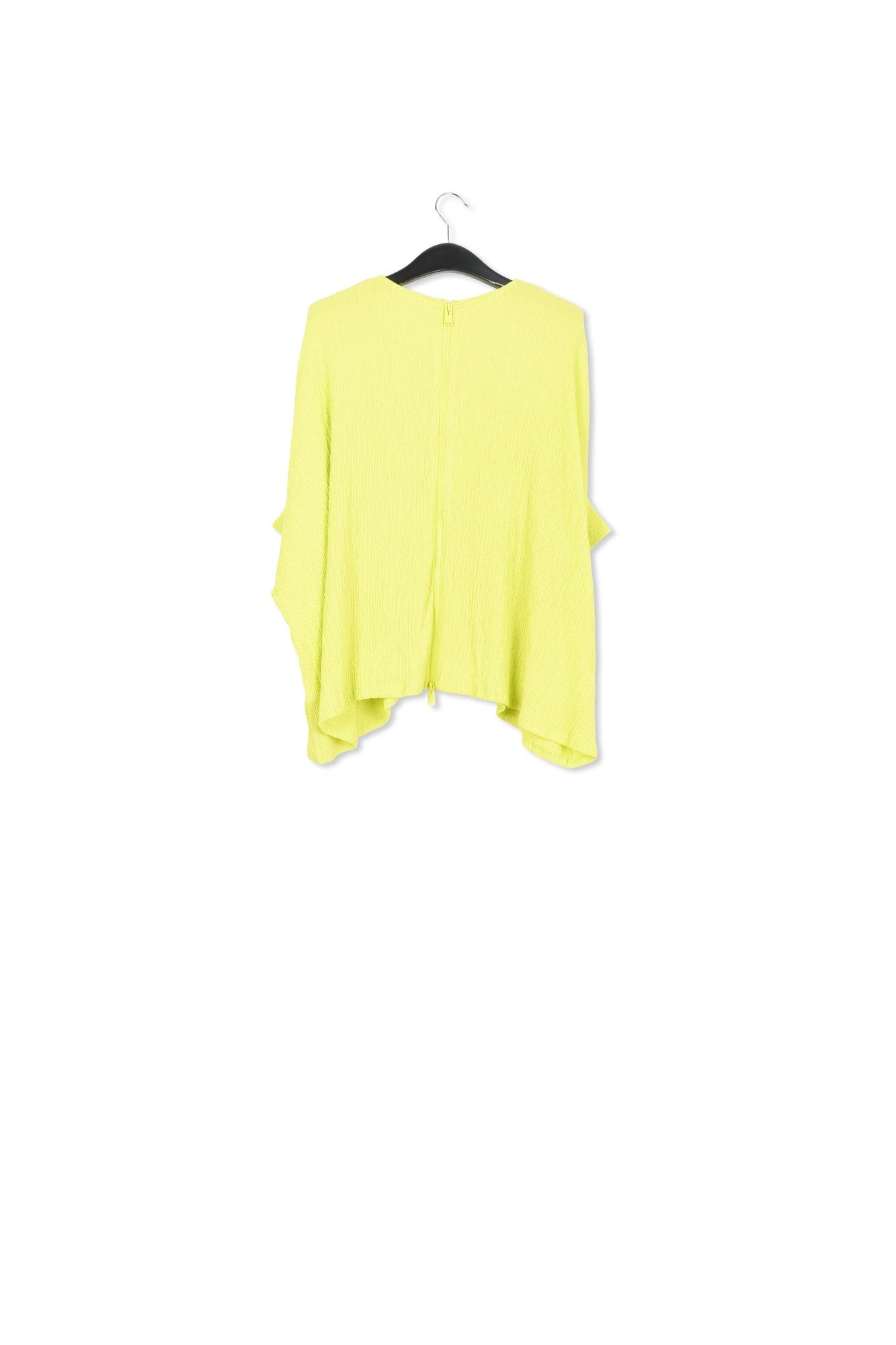 Top oversize en cloqué vert citron RE—SSENTIEL | Essentiel second hand