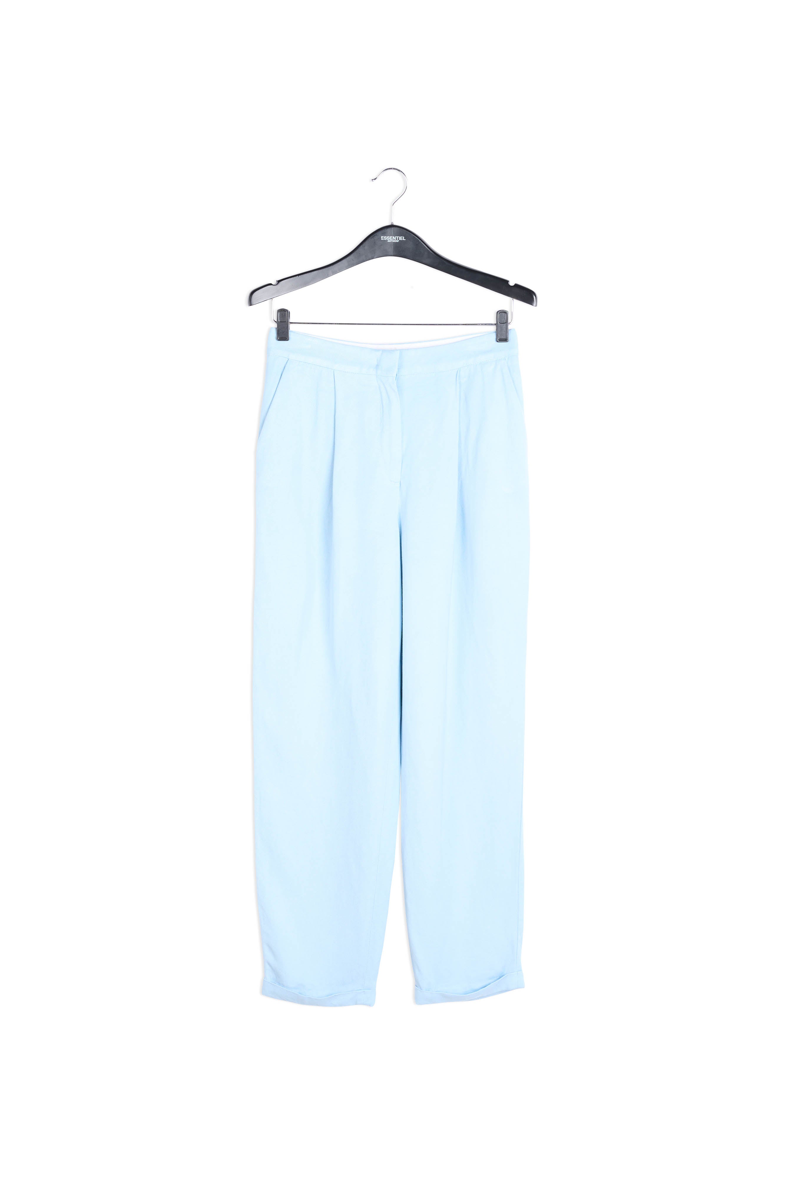 Pantalon bleu clair taille mi-haute RE—SSENTIEL | Essentiel second hand