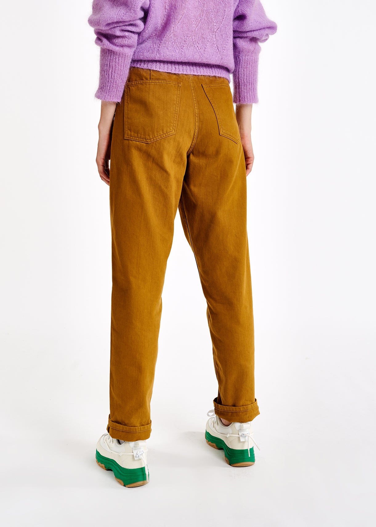 Camel denim boyfriend jeans RE—SSENTIEL | Essentiel second hand