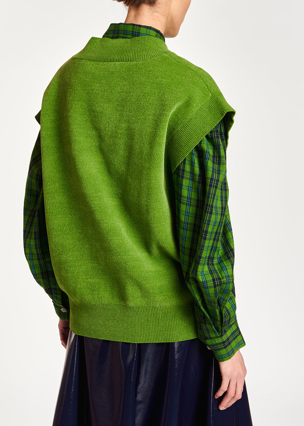 Groen gebreid vest zonder mouwen RE—SSENTIEL | Essentiel second hand