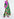 Robe chemise maxi verte à imprimé aquarelle Faume - seconde main