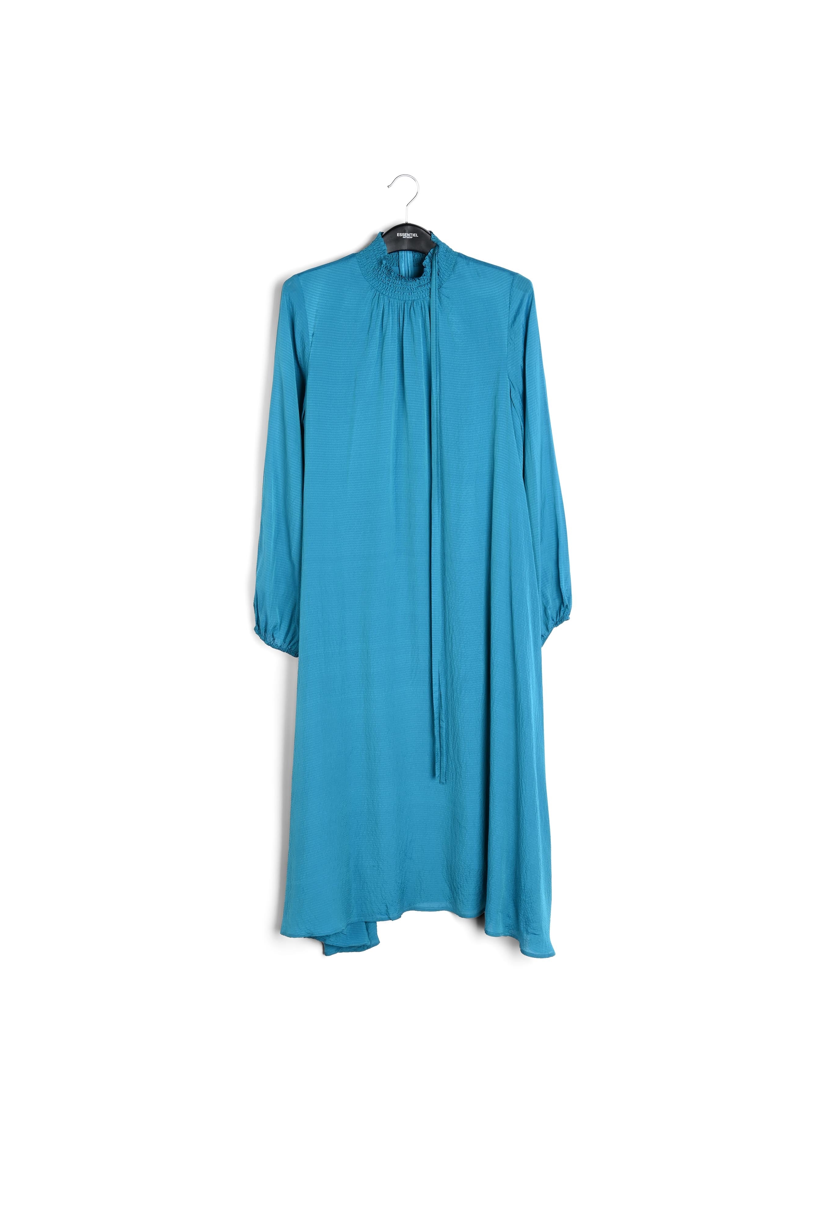 Blauwe midi-jurk RE—SSENTIEL | Essentiel second hand