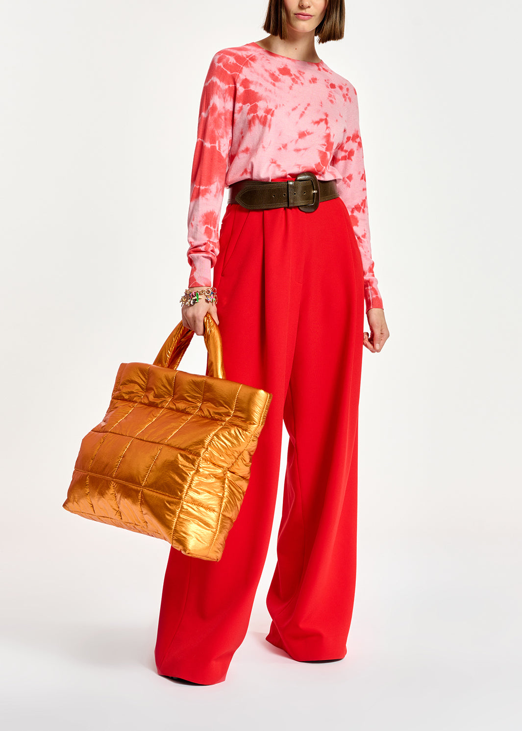 Red and pink tie-dye sweater RE—SSENTIEL | Essentiel second hand