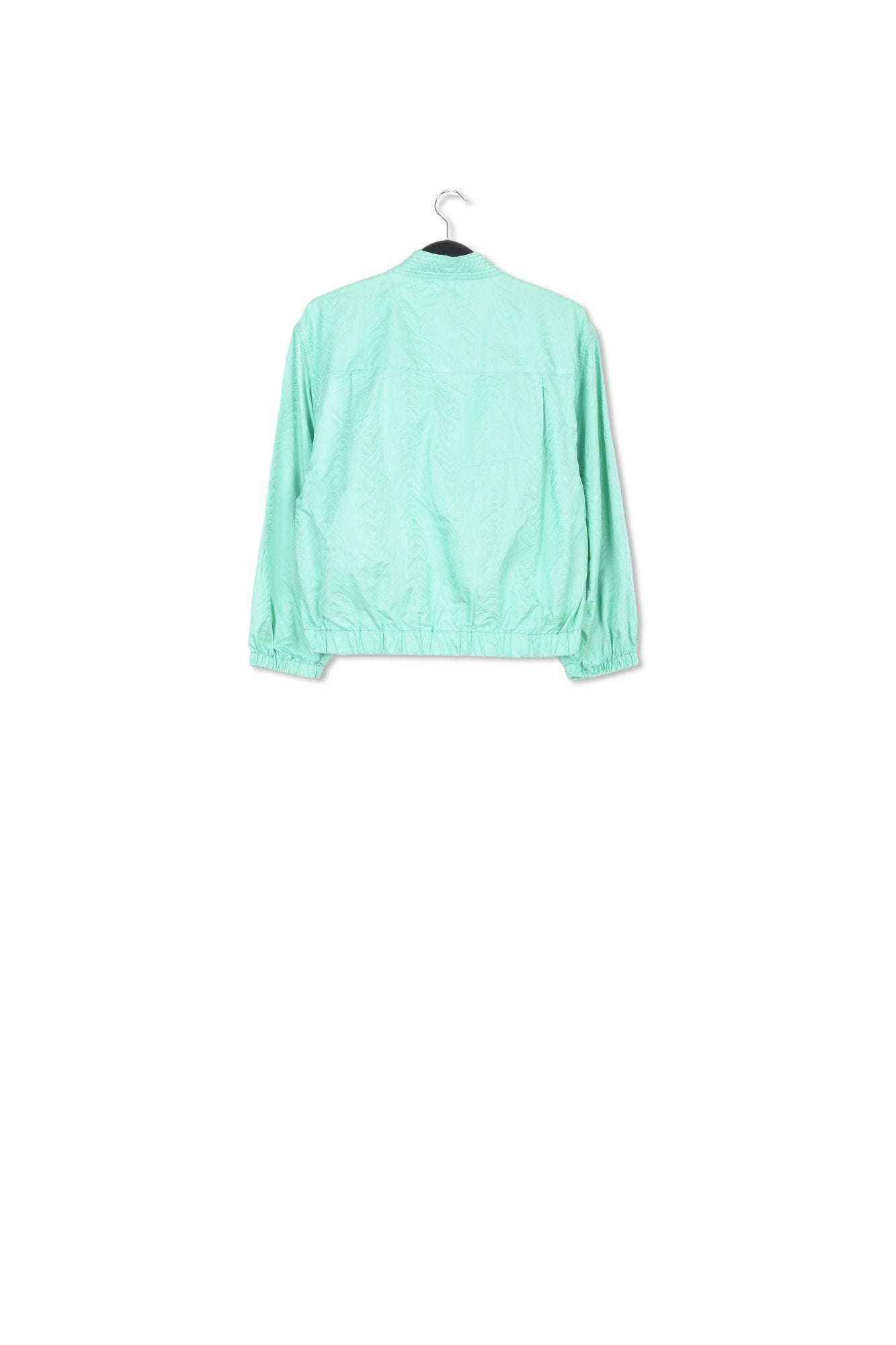 Blouson aviateur en jacquard turquoise RE—SSENTIEL | Essentiel second hand