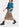 Blauwe mouwloze cardigan van mohairmix Faume - seconde main