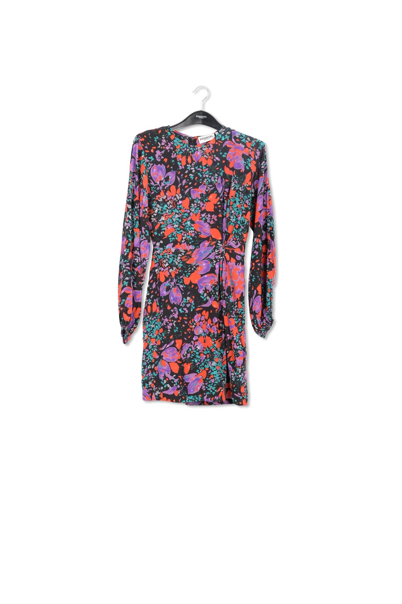 Mini-robe noire en jacquard de soie RE—SSENTIEL | Essentiel second hand