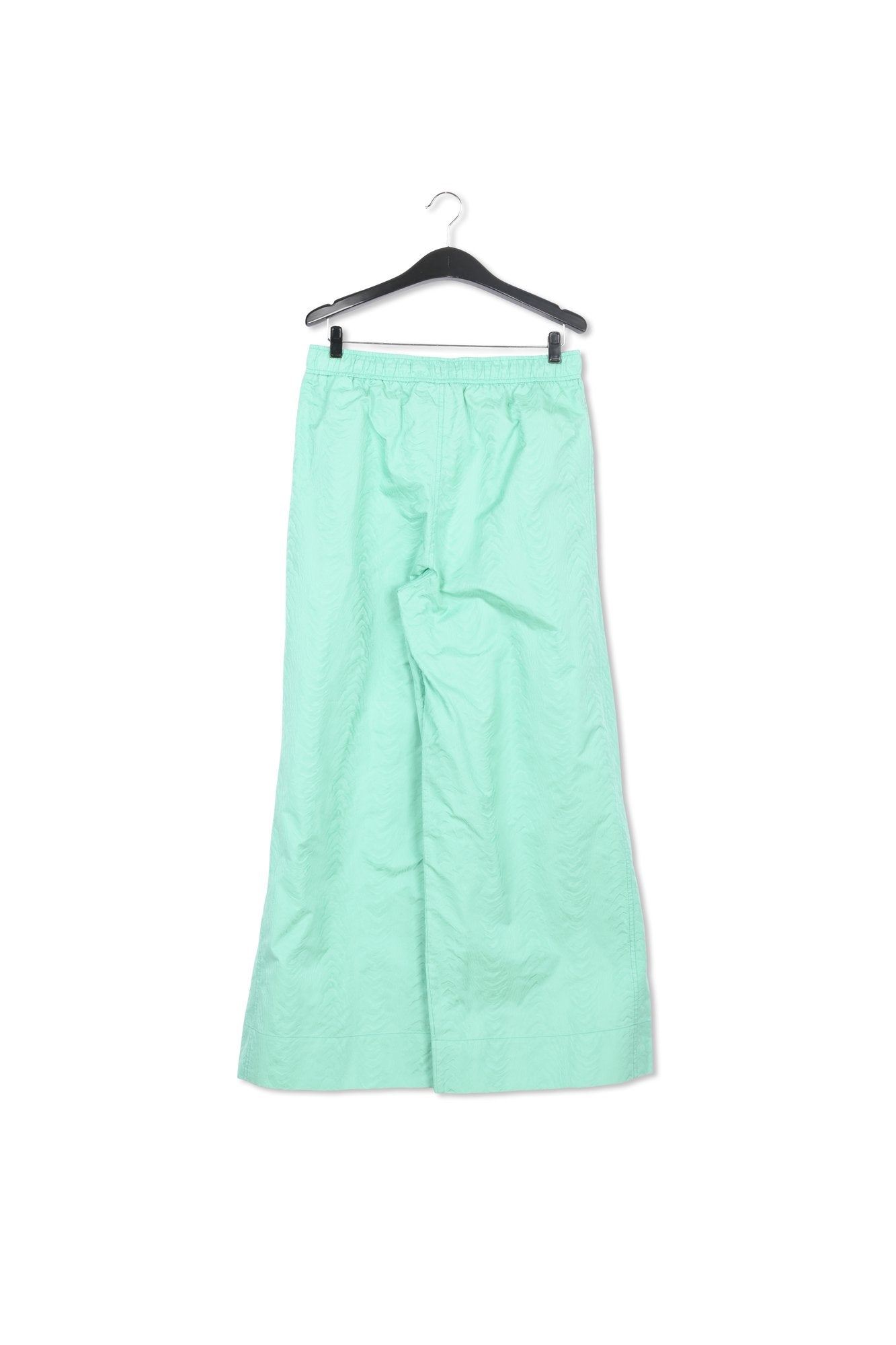 Turquoise jacquard wide-leg pants RE—SSENTIEL | Essentiel second hand