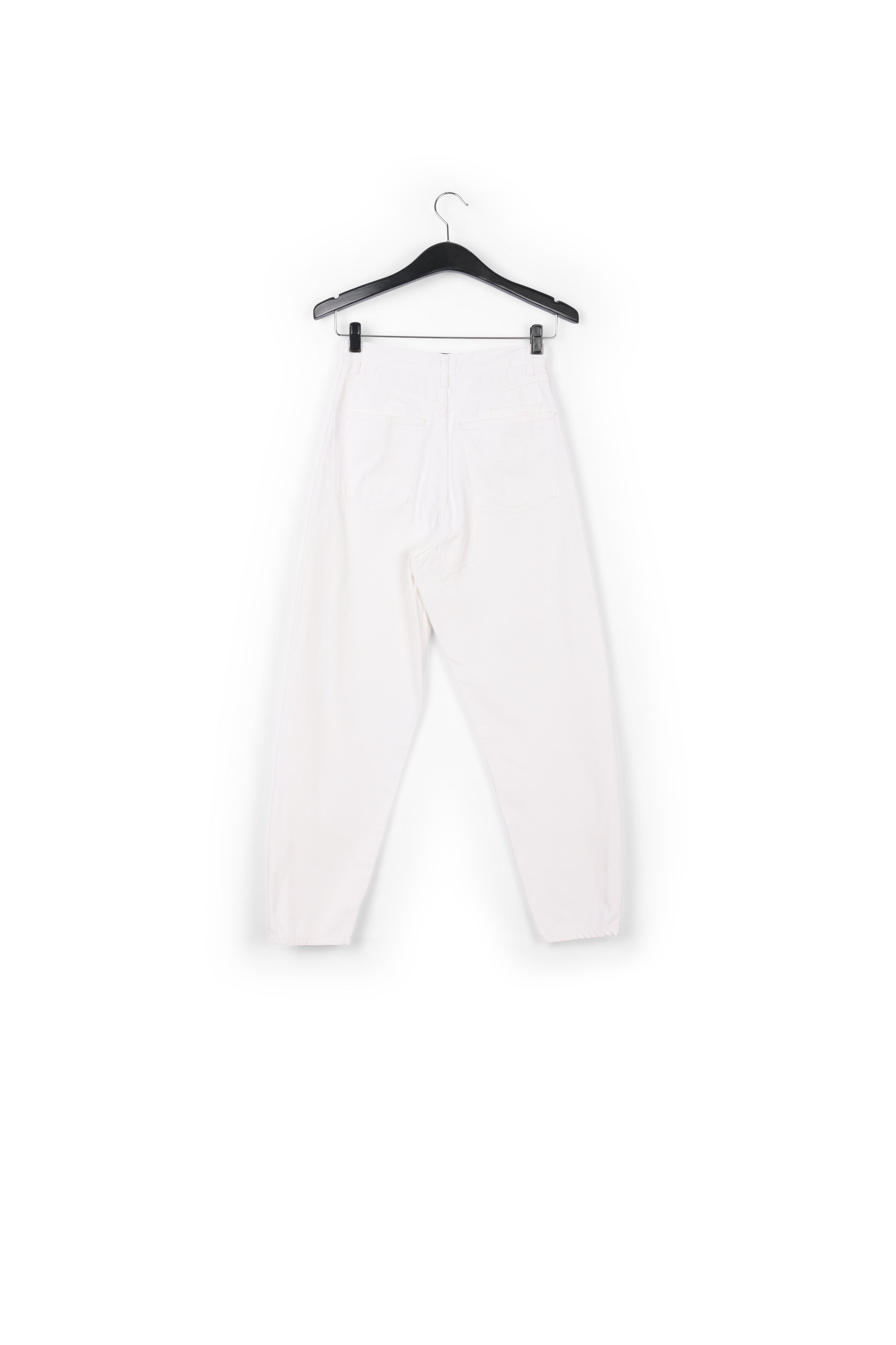 Off-white high-waisted loose-fit jeans RE—SSENTIEL | Essentiel second hand