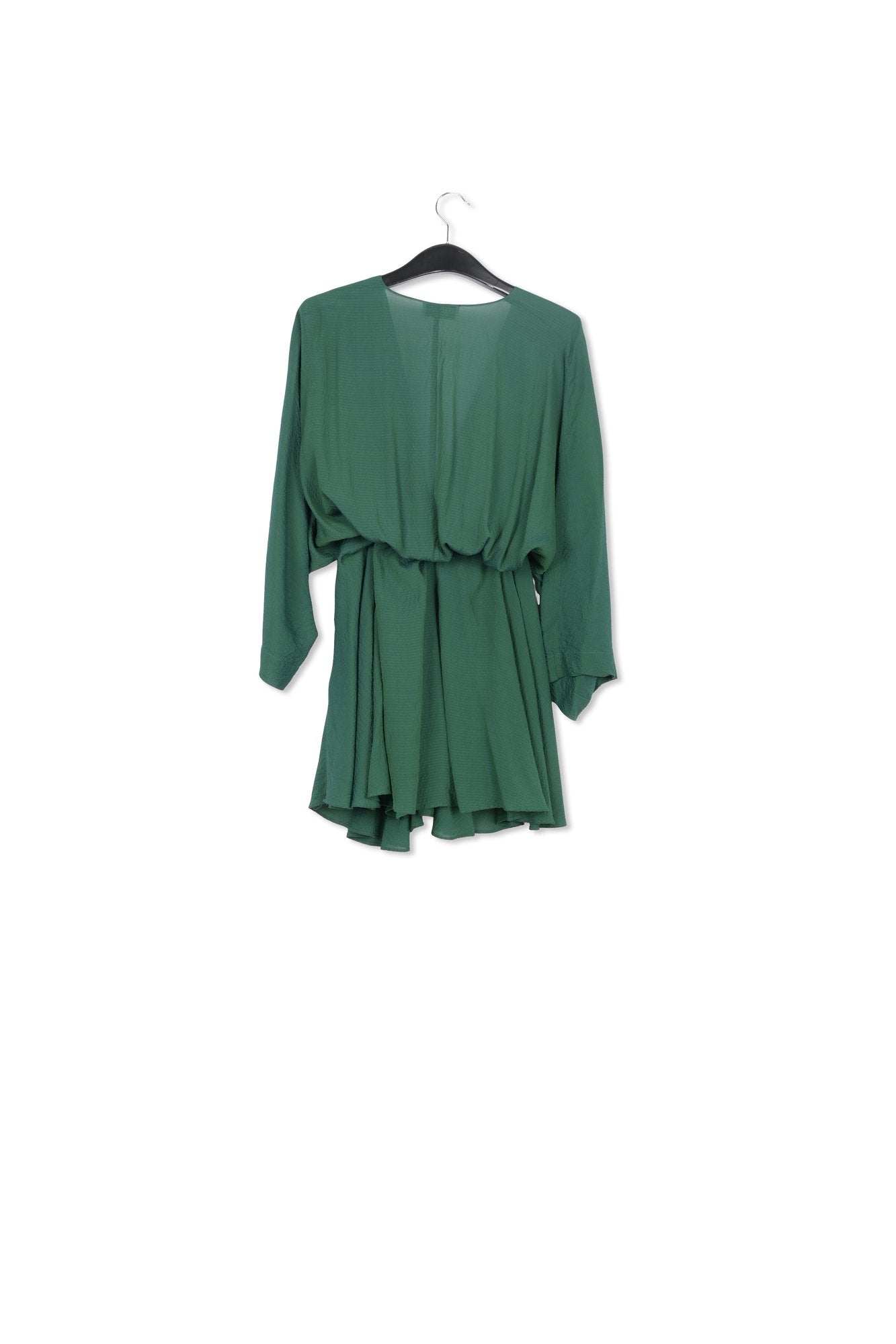 Mini-robe portefeuille vert foncé RE—SSENTIEL | Essentiel second hand