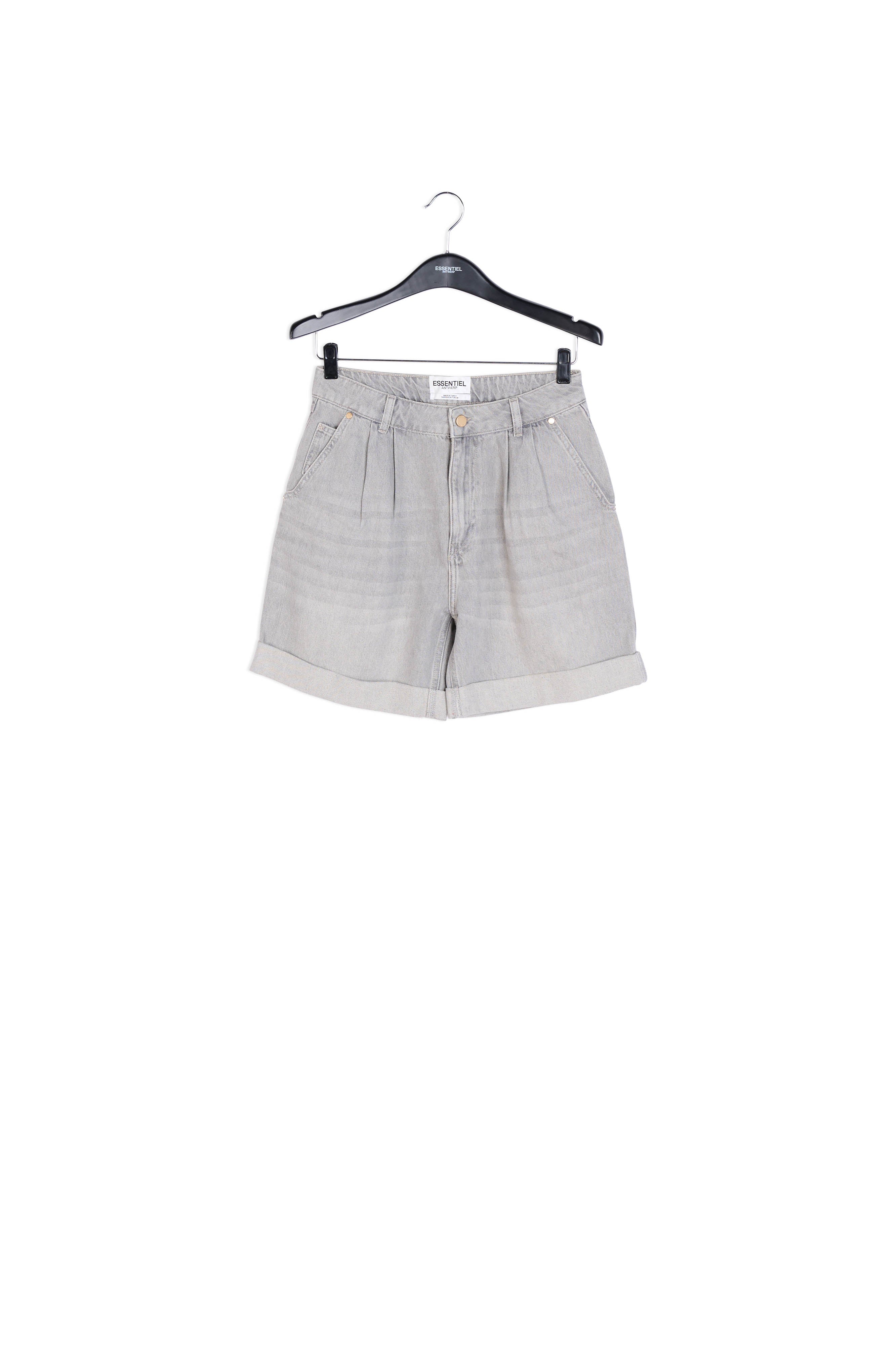 Grey denim boyfriend shorts RE—SSENTIEL | Essentiel second hand