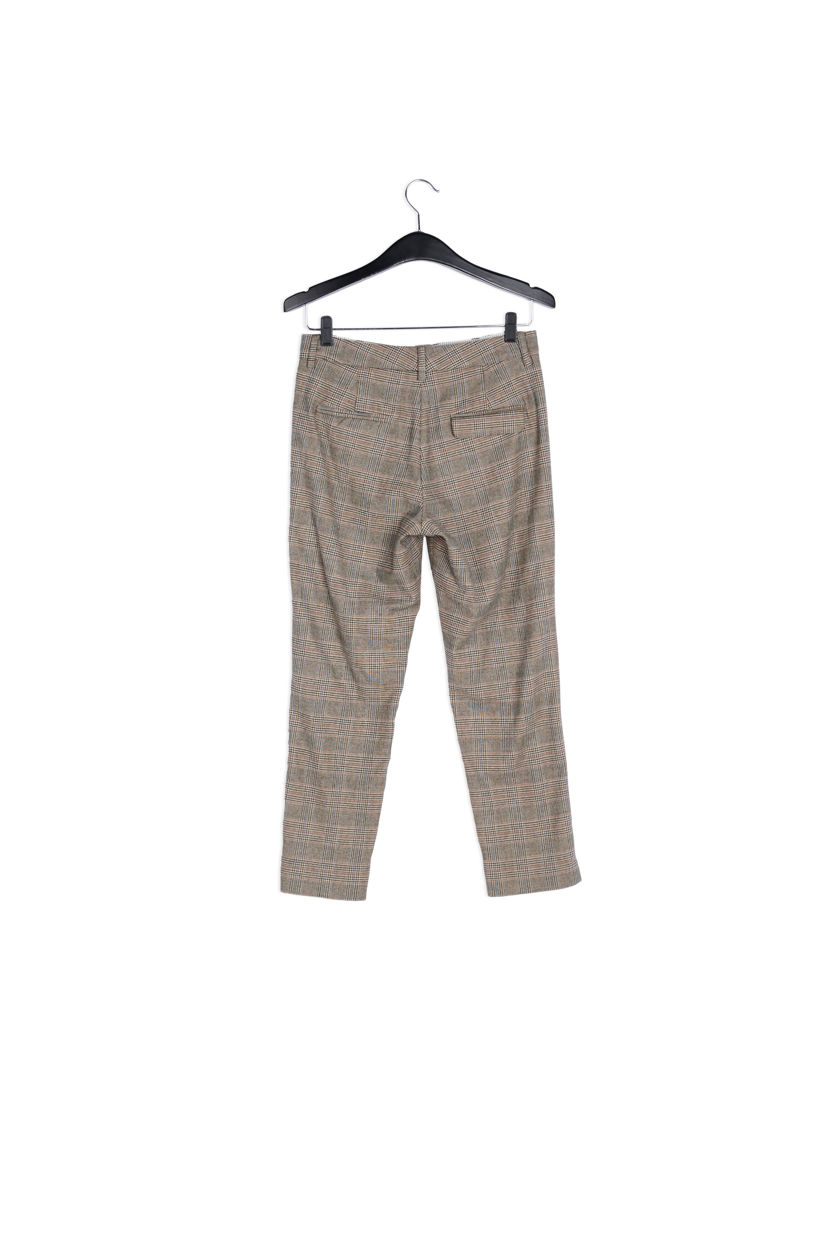 Light grey dress trousers with checks RE—SSENTIEL | Essentiel second hand