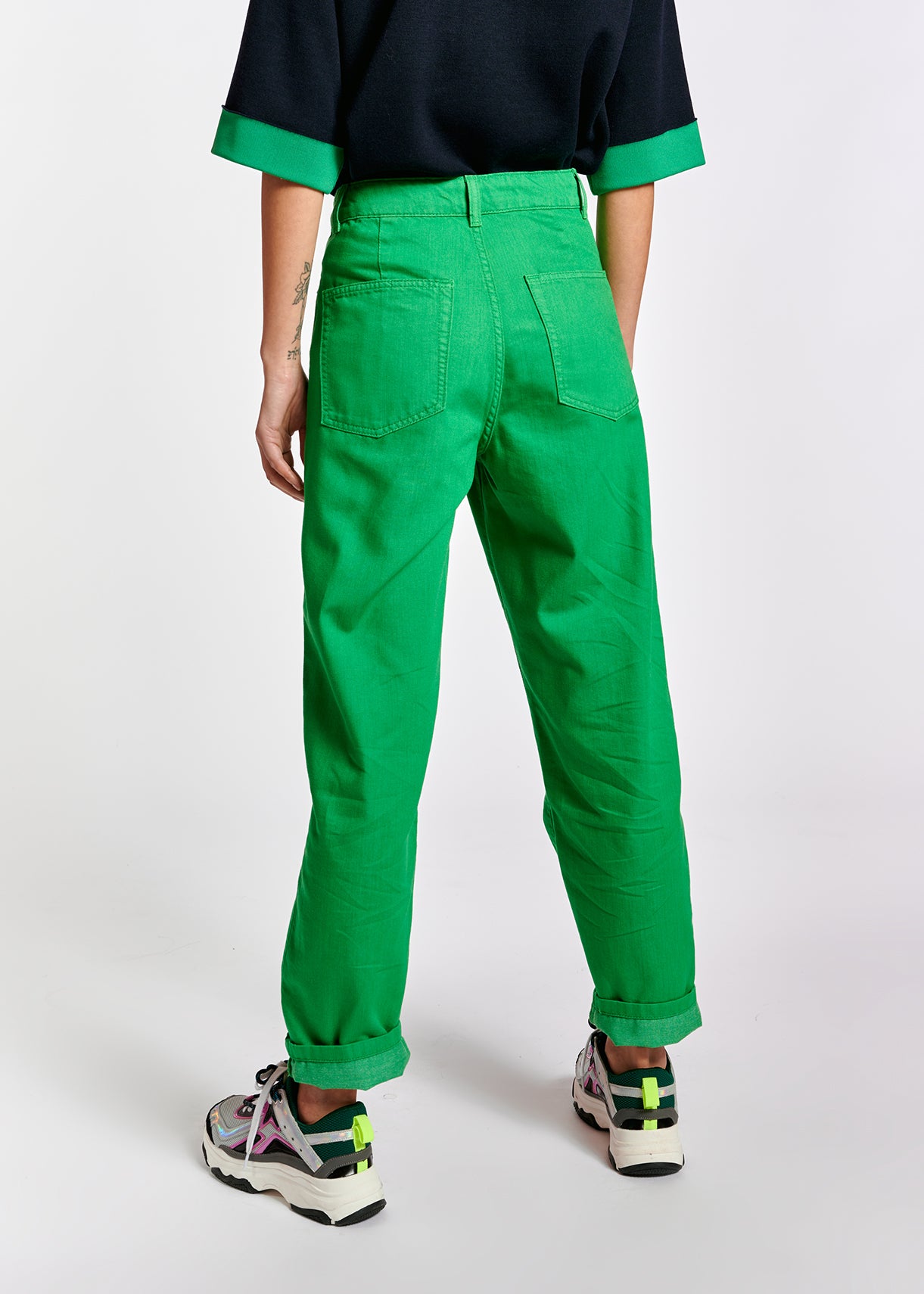 Jean vert à coupe ample RE—SSENTIEL | Essentiel second hand