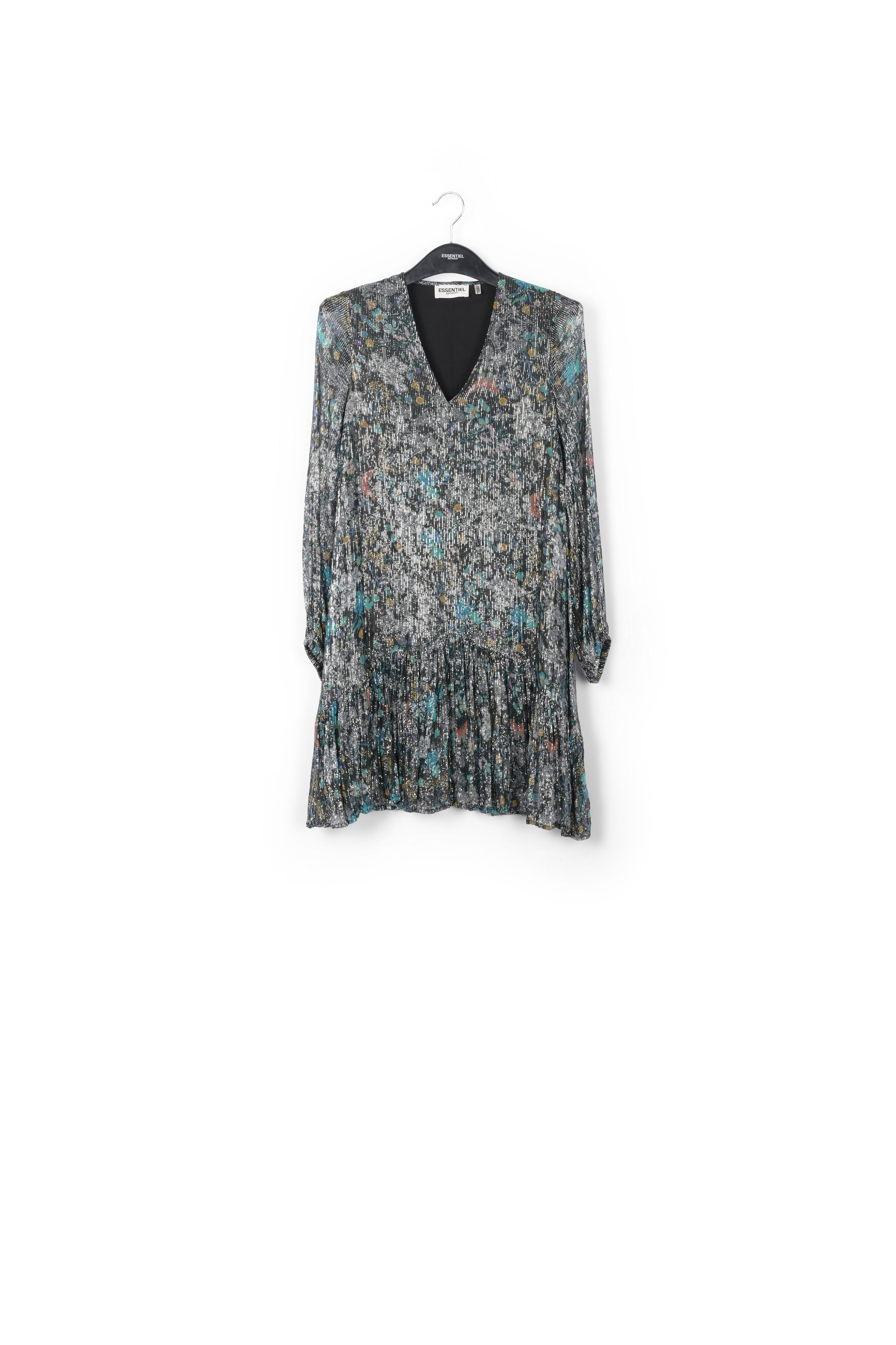 Mini robe à imprimé botanique foncé RE—SSENTIEL | Essentiel second hand