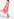 Pink and yellow plissé midi-length dress Faume - seconde main