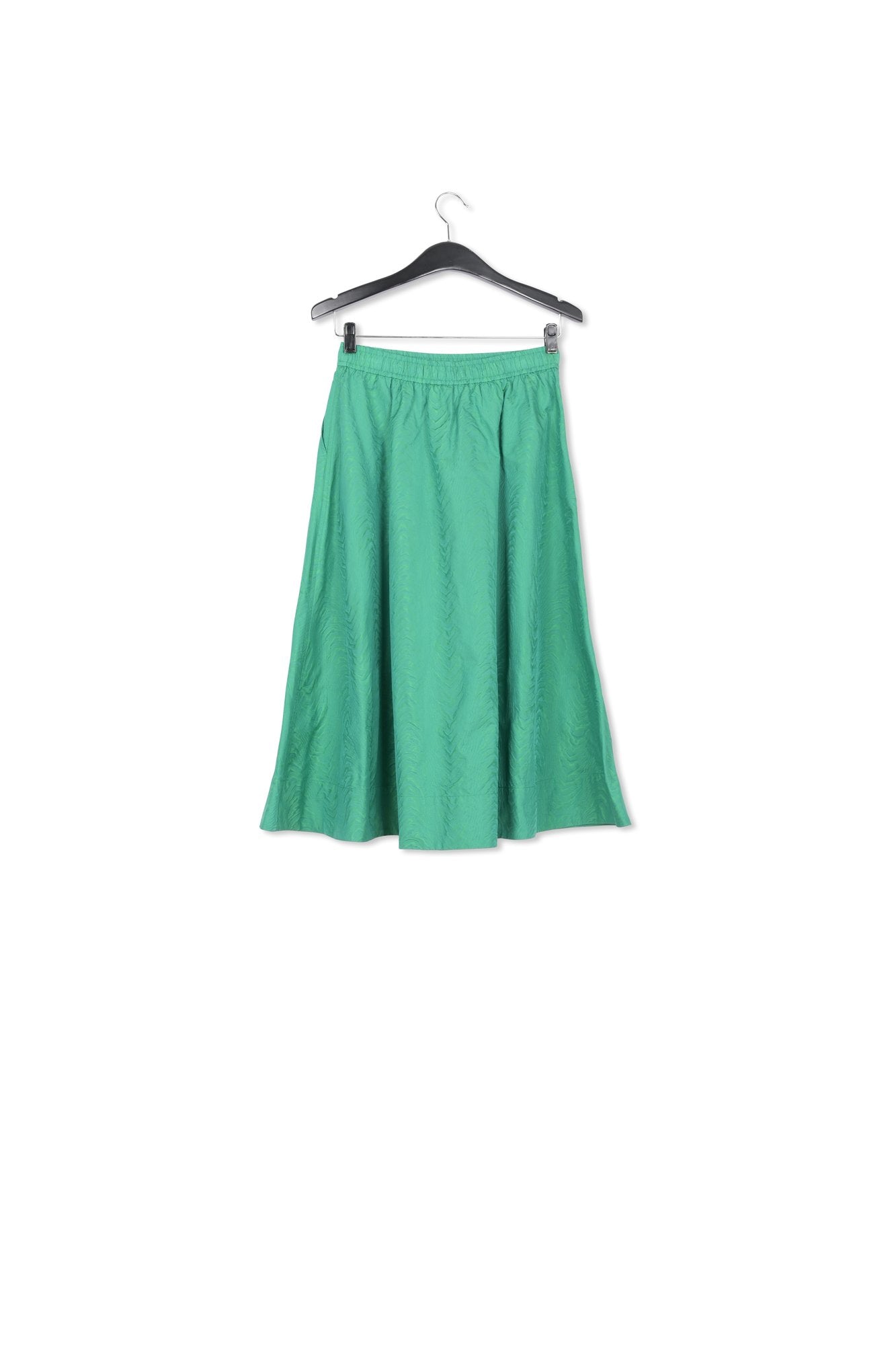 Green jacquard a-line skirt RE—SSENTIEL | Essentiel second hand