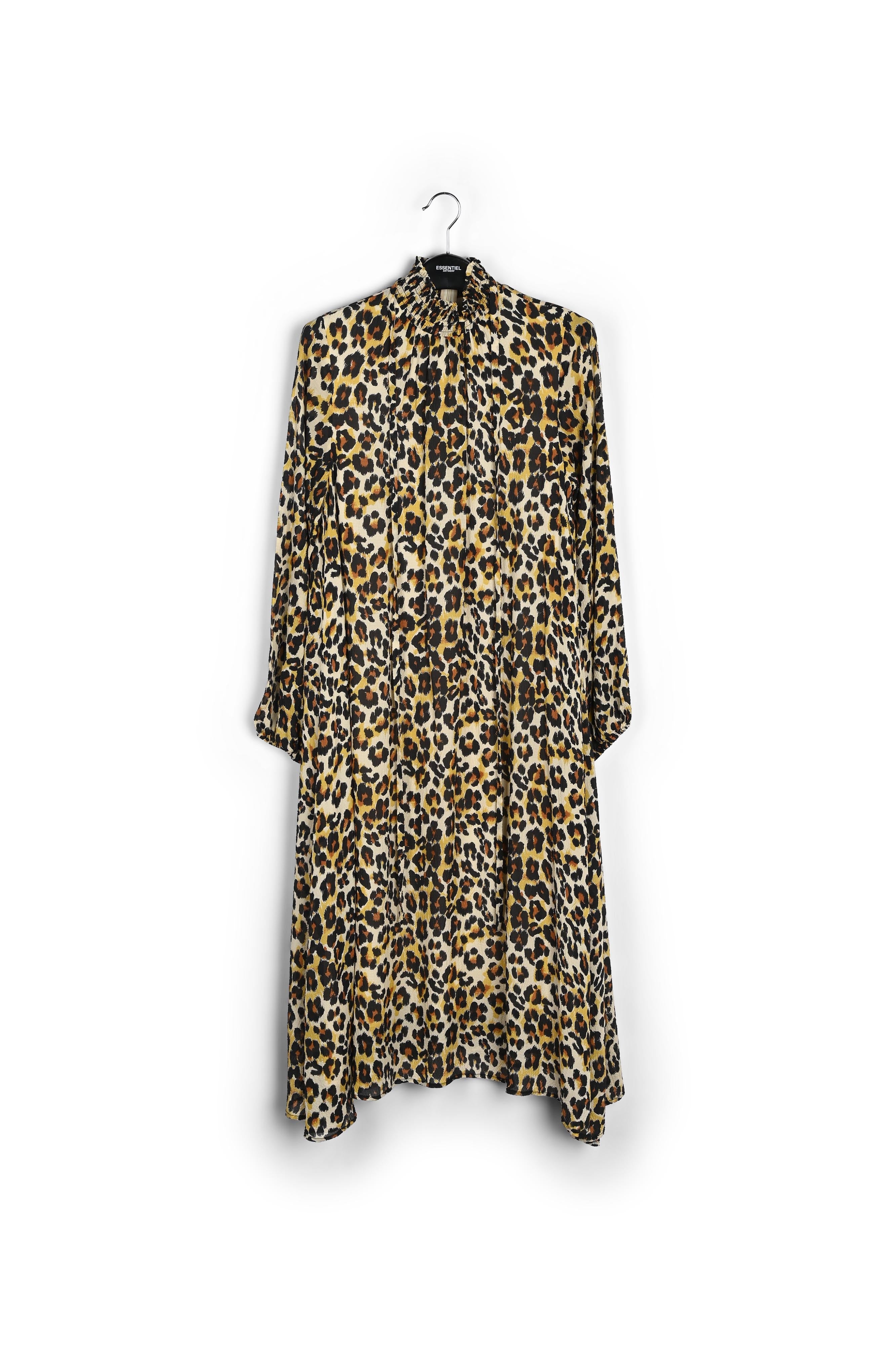 Midi-jurk met luipaardprint RE—SSENTIEL | Essentiel second hand