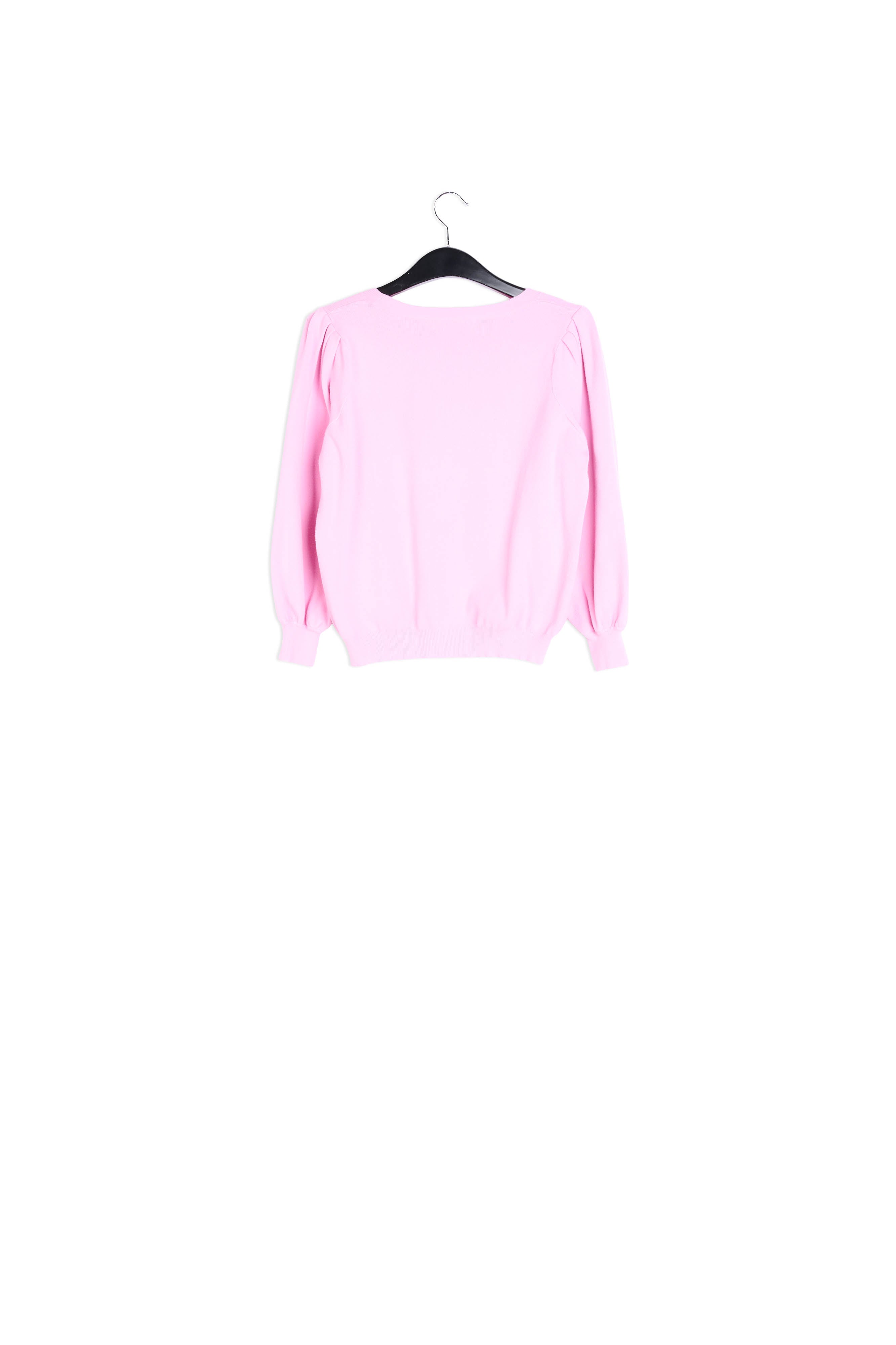 Pull rose clair aux détails plissés RE—SSENTIEL | Essentiel second hand