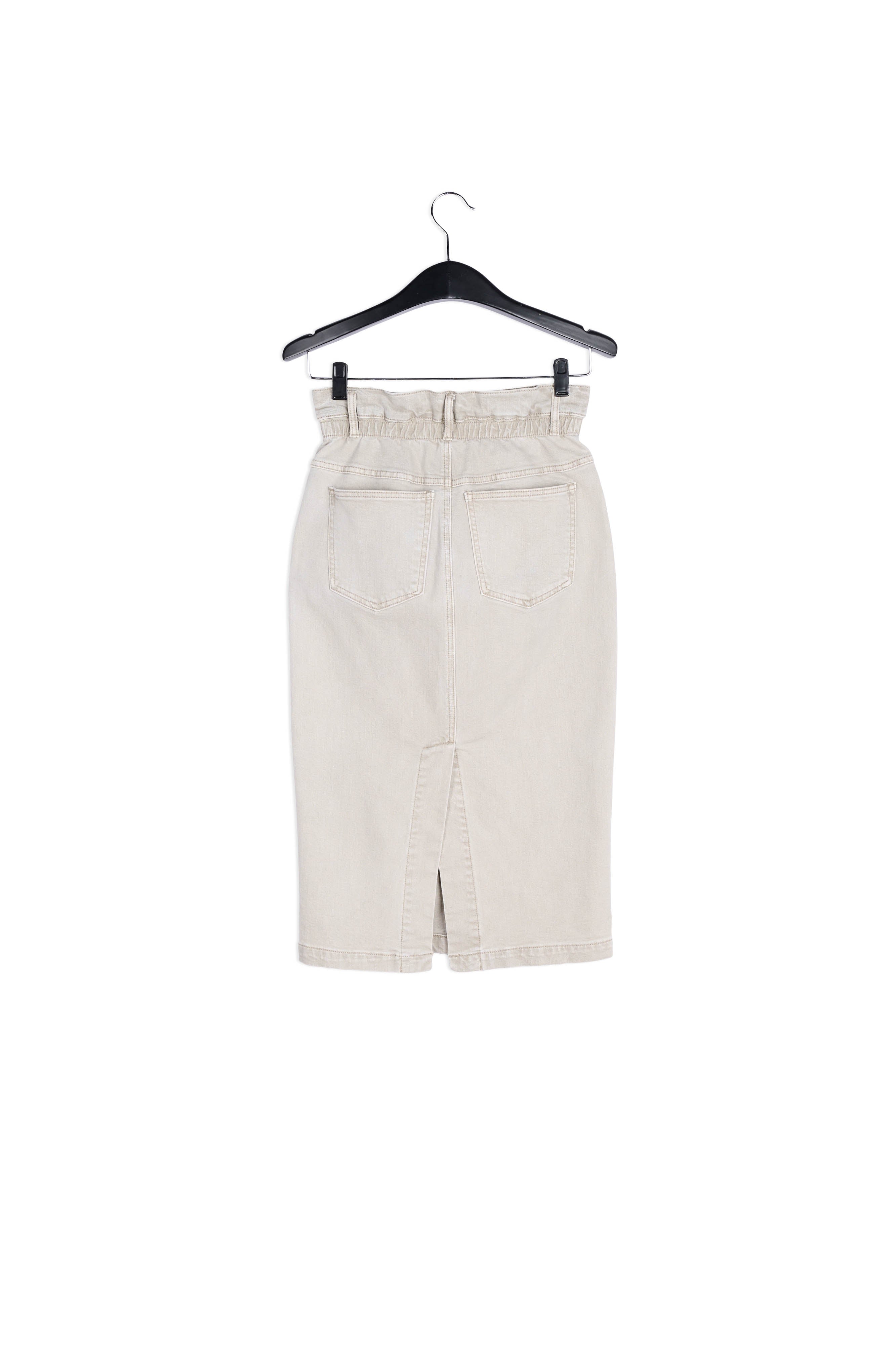 Beige denim pencil skirt RE—SSENTIEL | Essentiel second hand