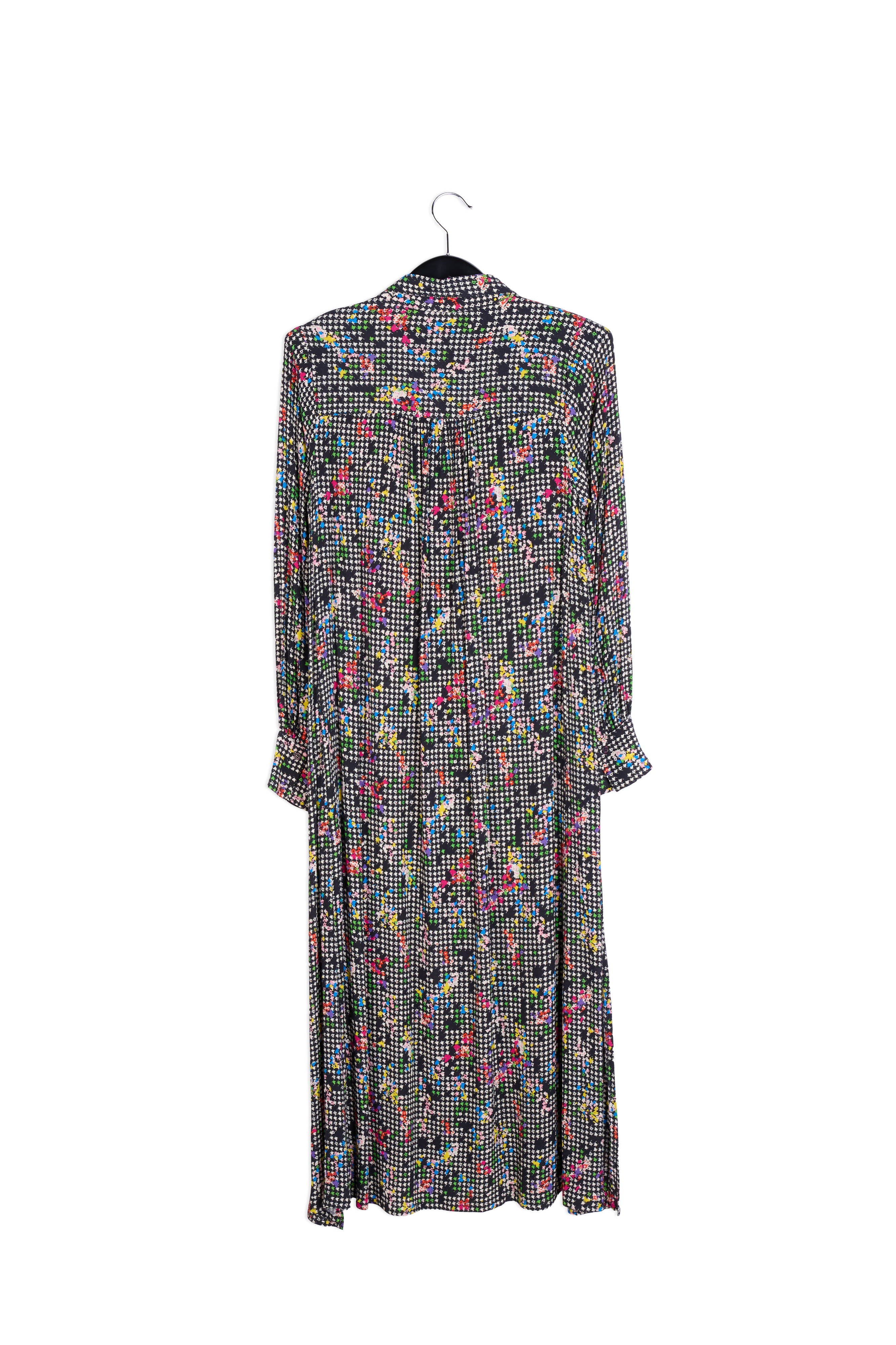 Black and white houndstooth shirt dress RE—SSENTIEL | Essentiel second hand