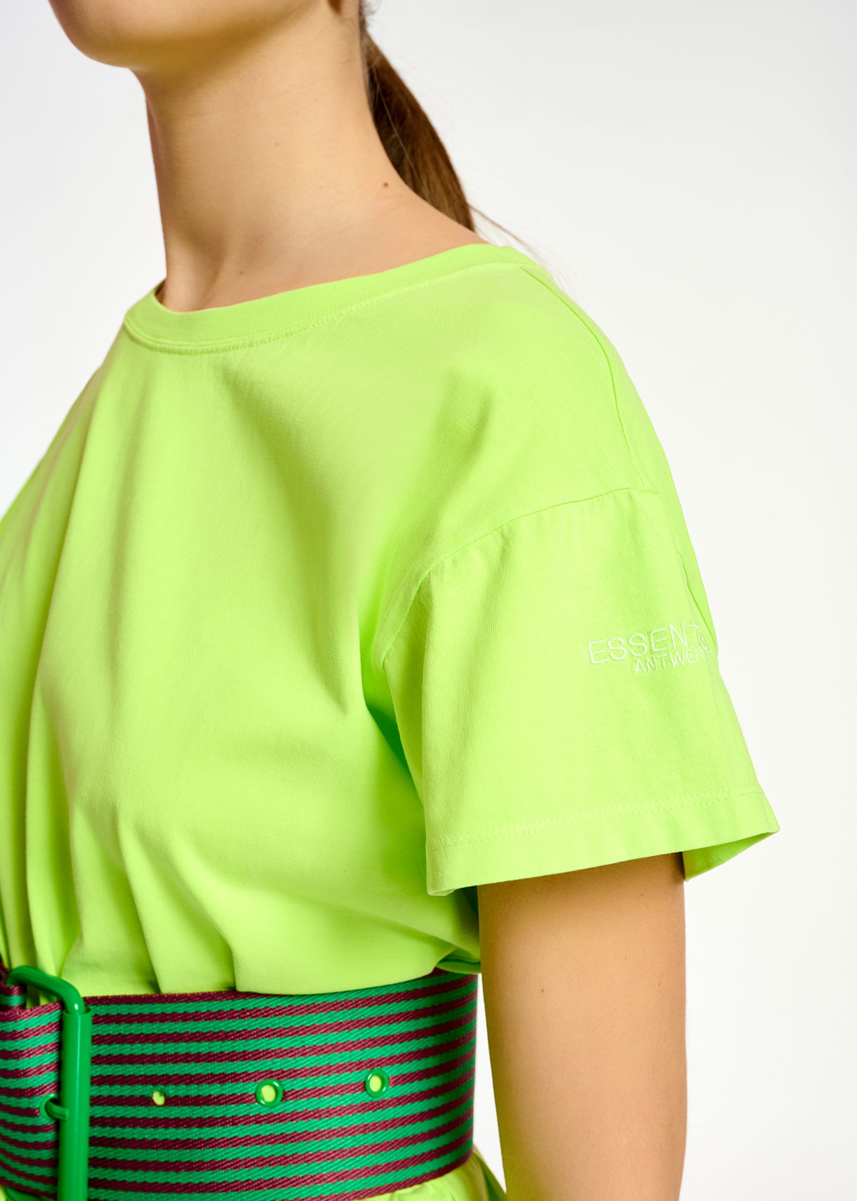 Fluogele T-shirtjurk van biokatoen-jersey RE—SSENTIEL | Essentiel second hand