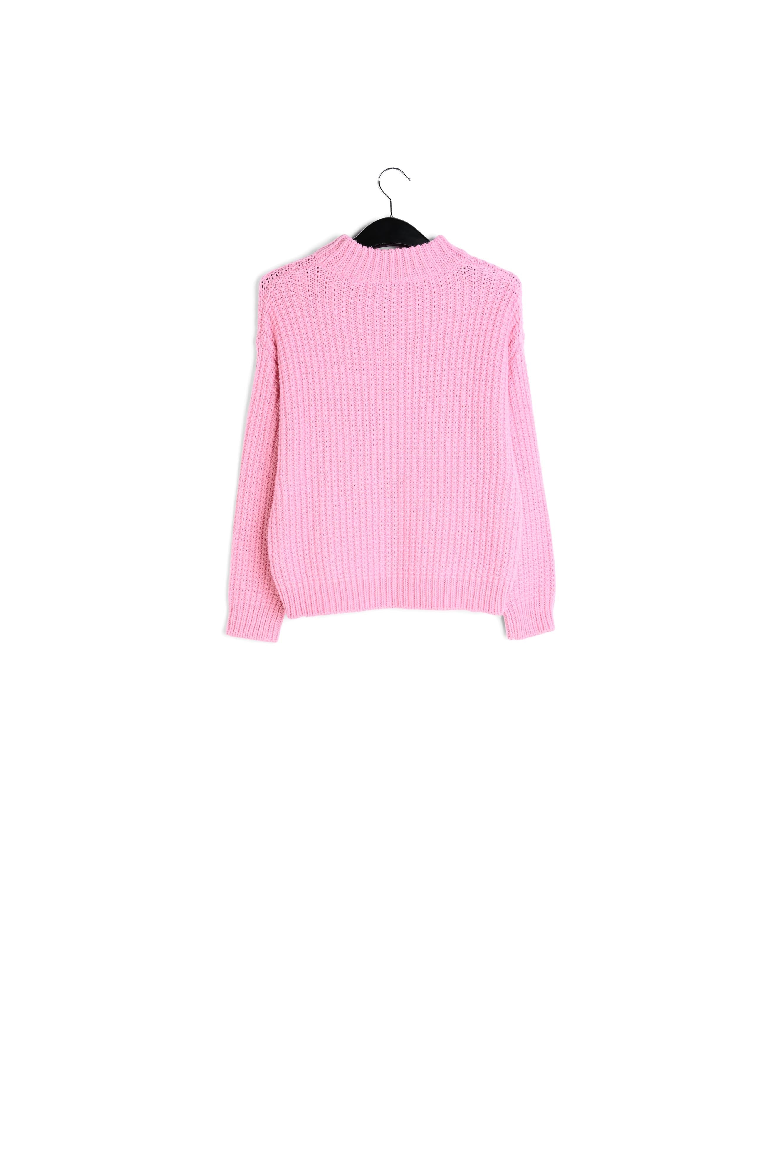 Pink knitted boxy sweater RE—SSENTIEL | Essentiel second hand