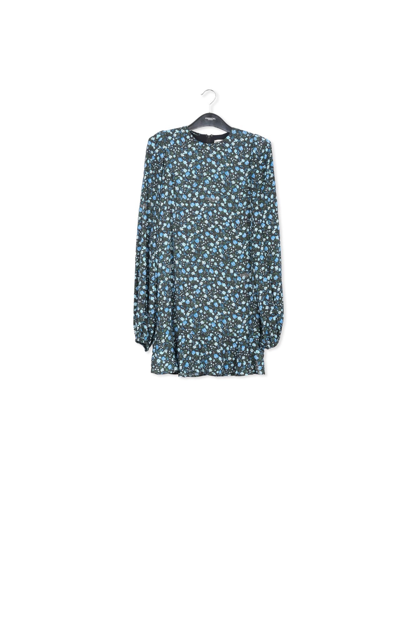 Mini-robe bleue à  imprimé floral RE—SSENTIEL | Essentiel second hand