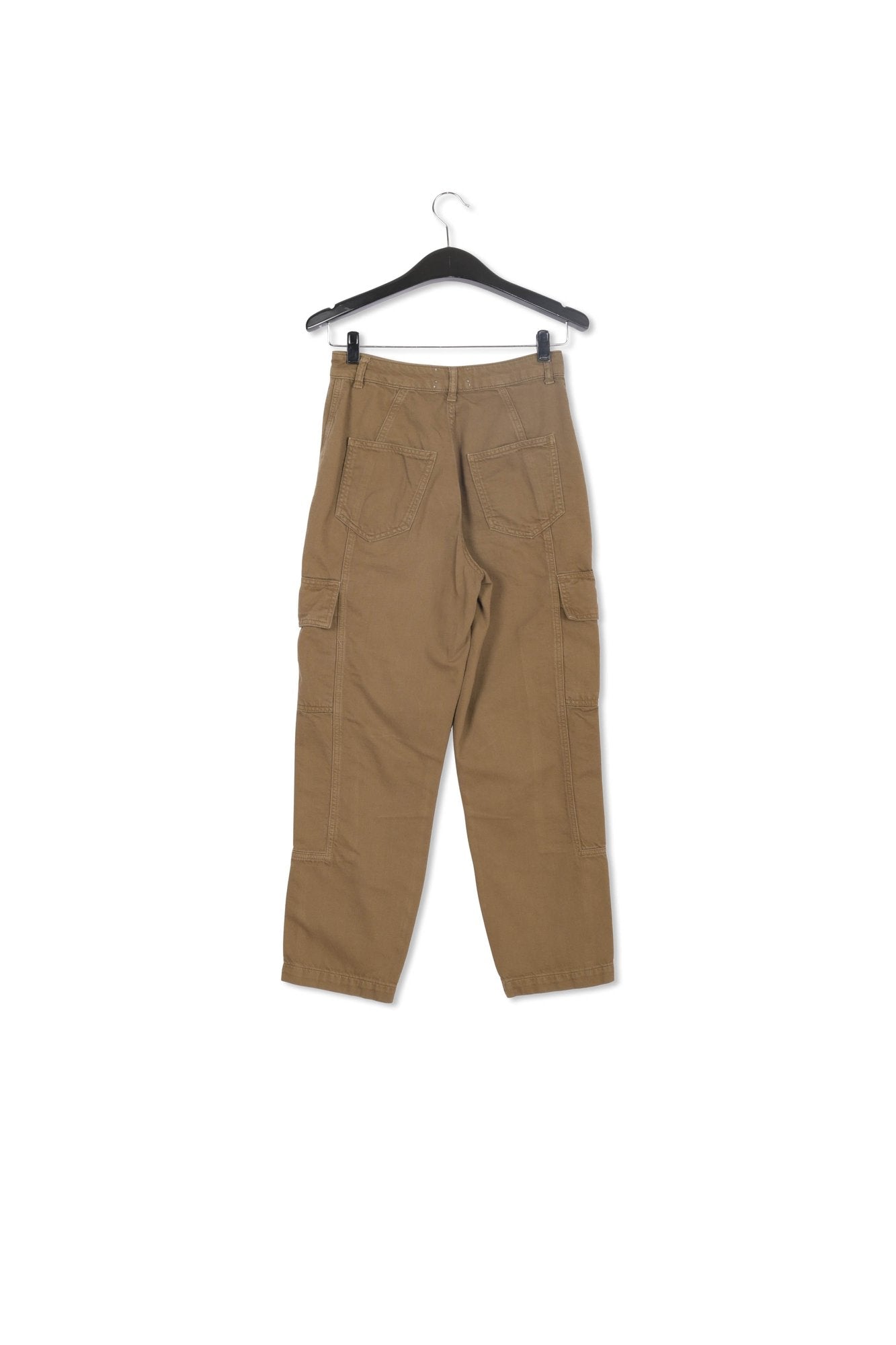 Khaki straight-leg cargo jeans RE—SSENTIEL | Essentiel second hand