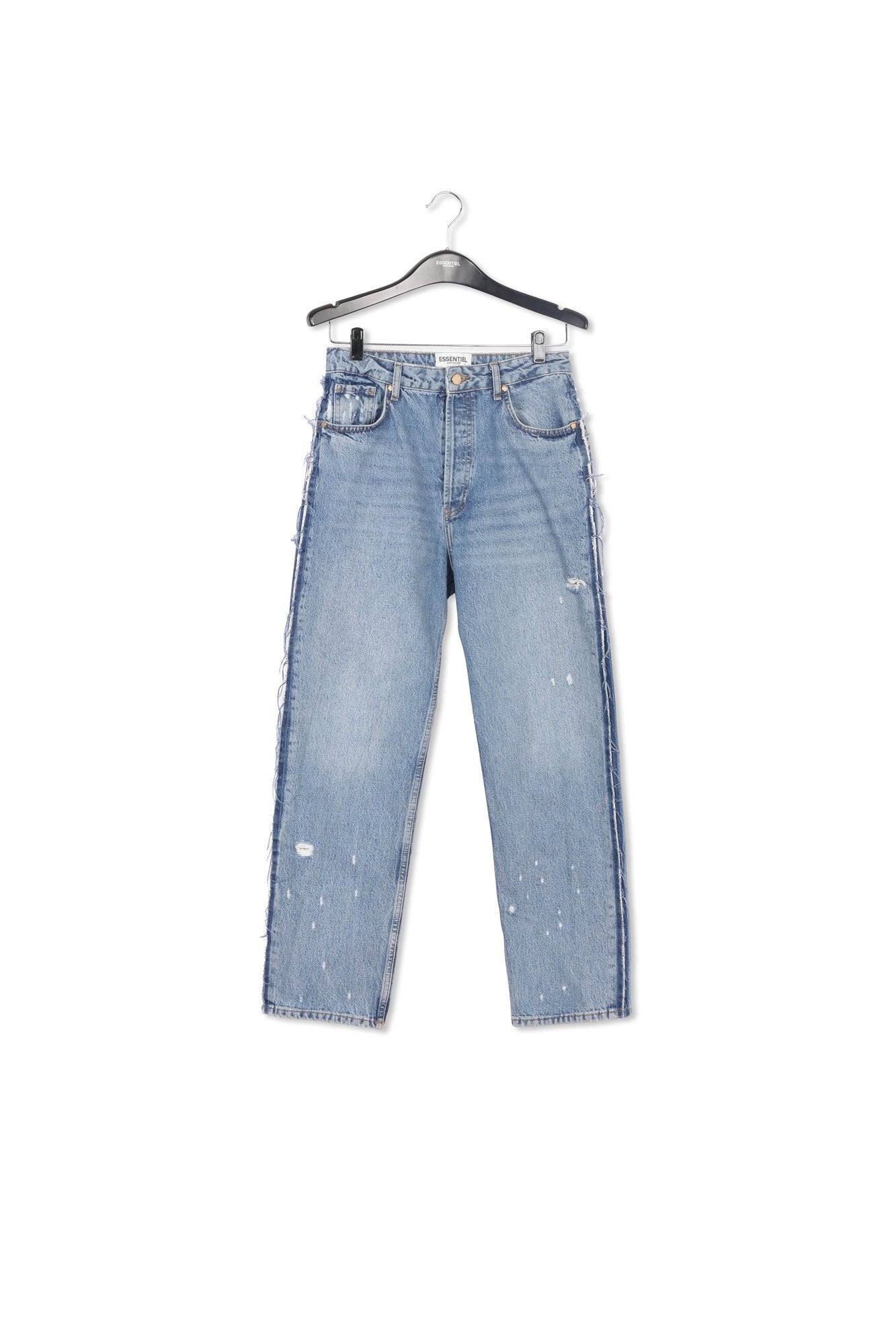 Blauwe jeans met rechte pijpen RE—SSENTIEL | Essentiel second hand