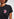 Black T-shirt with embroidery detail Faume - seconde main