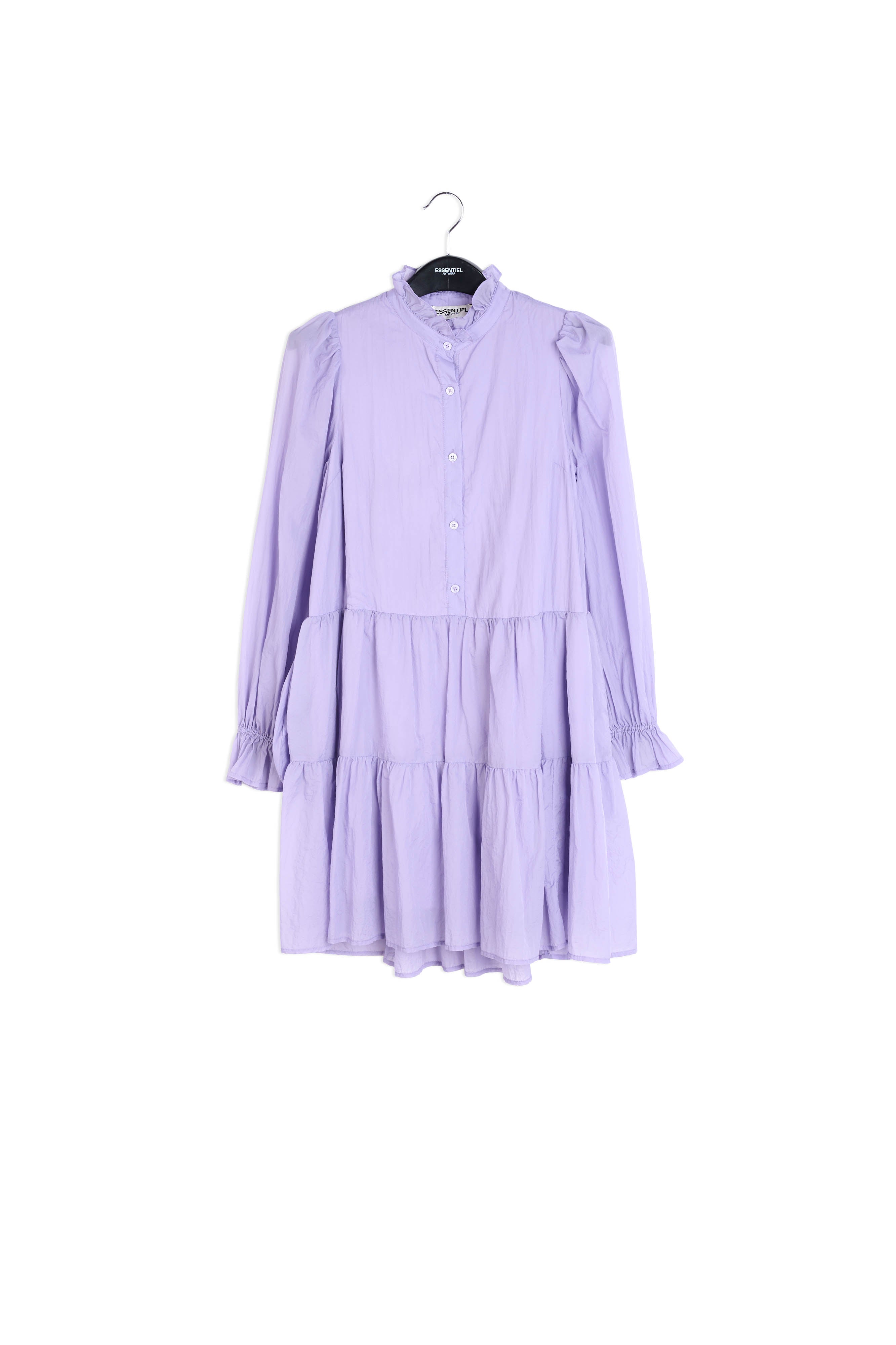 Mauve tiered mini dress RE—SSENTIEL | Essentiel second hand