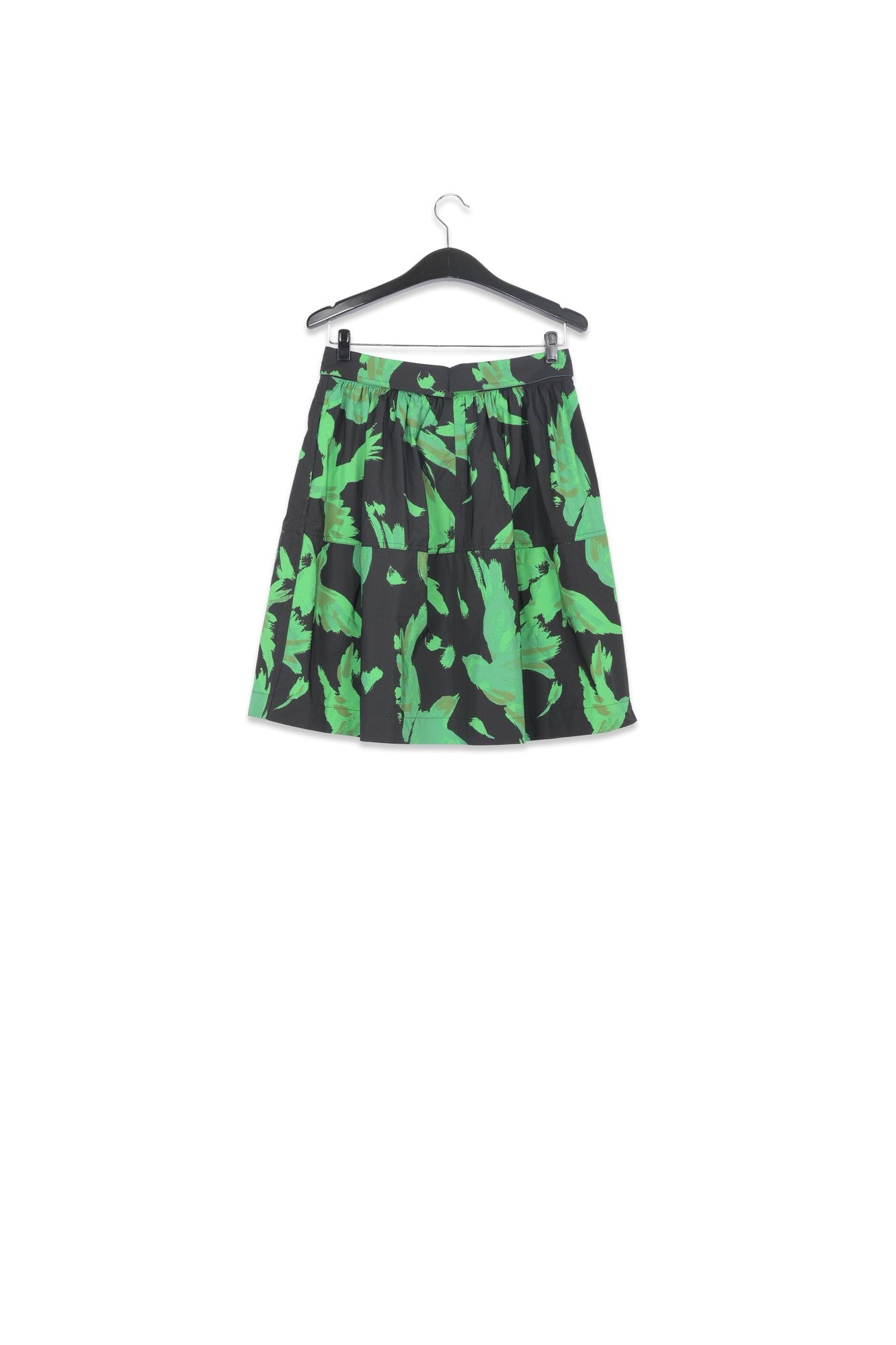 Black and green gathered mini skirt RE—SSENTIEL | Essentiel second hand