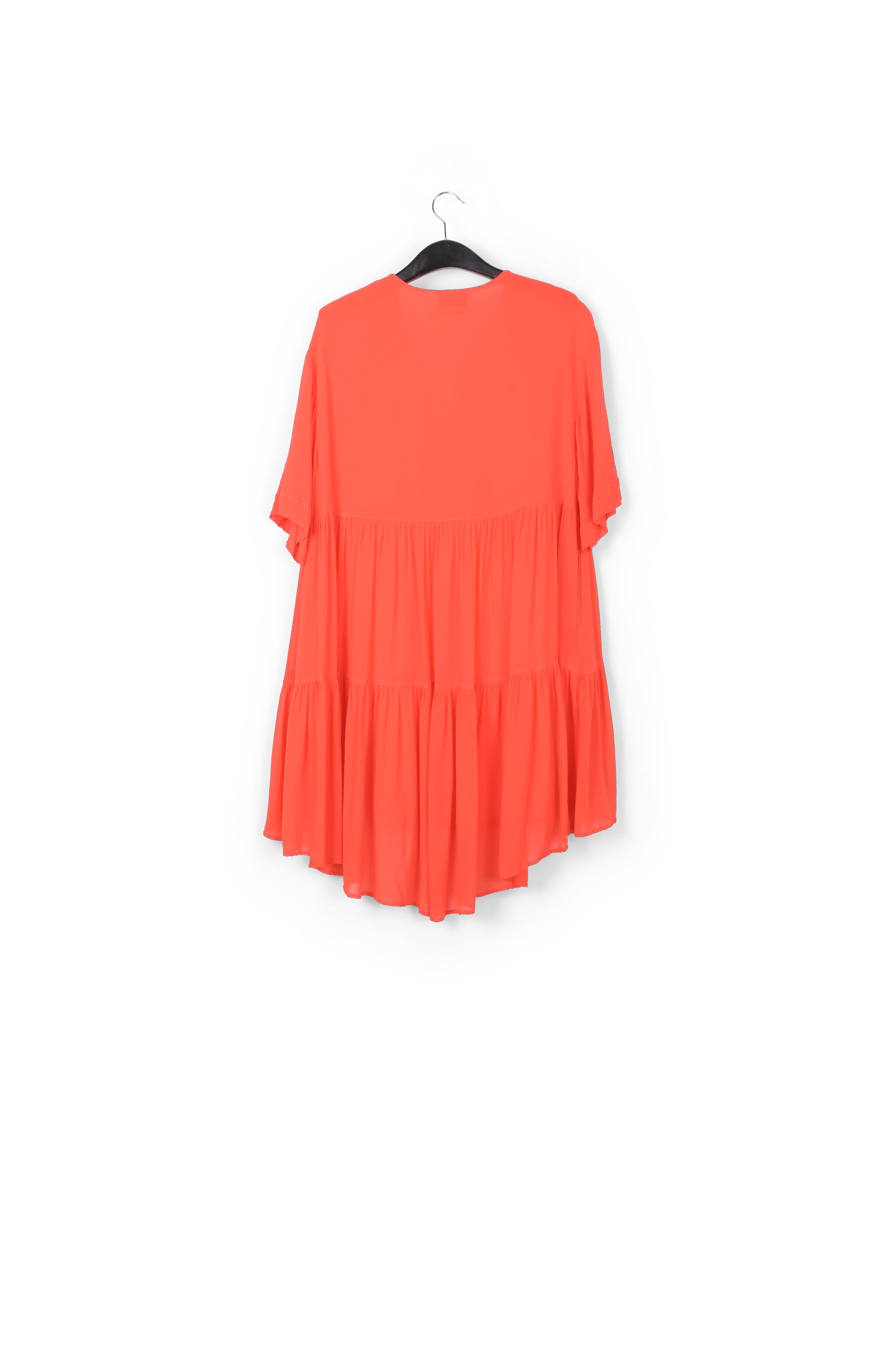 Mini robe orange à volants RE—SSENTIEL | Essentiel second hand