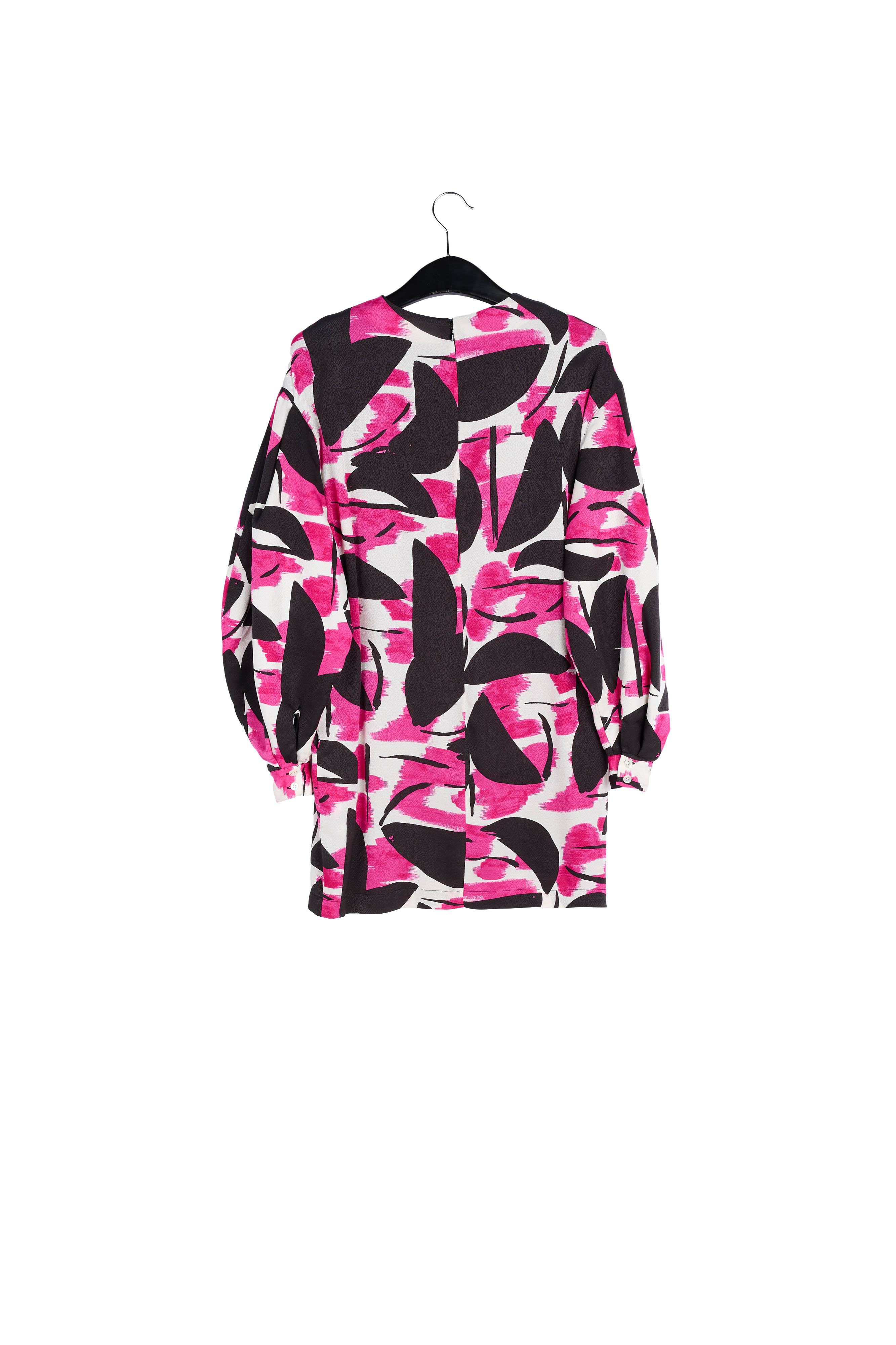 Blue, green and black printed mini dress RE—SSENTIEL | Essentiel second hand