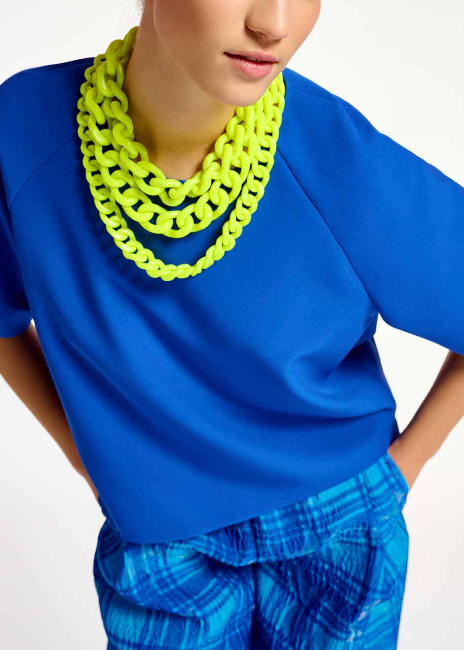 Top oversize bleu foncé RE—SSENTIEL | Essentiel second hand