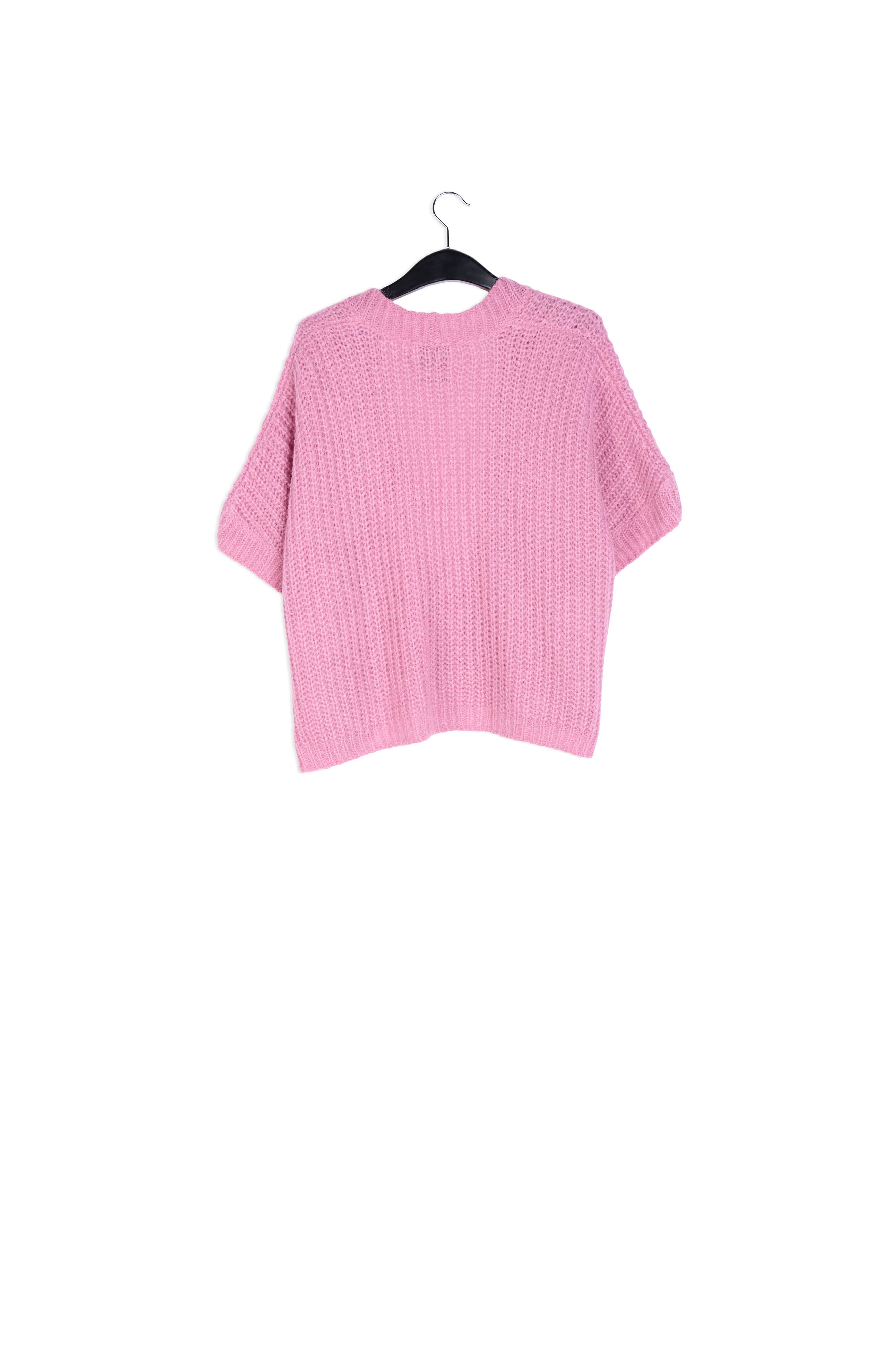 Pink mohair-blend cardigan RE—SSENTIEL | Essentiel second hand