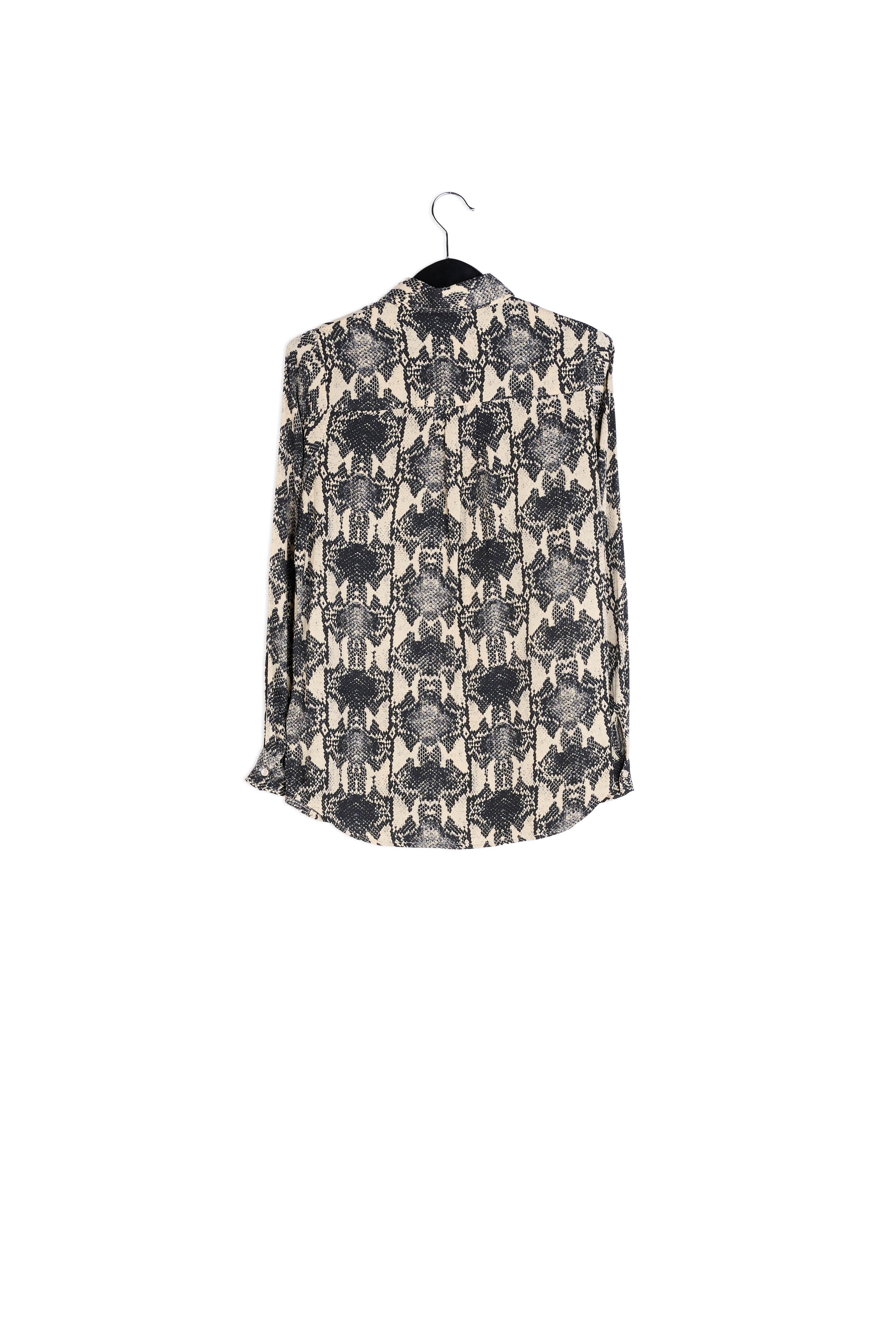 Off-white shirt with snake print RE—SSENTIEL | Essentiel second hand