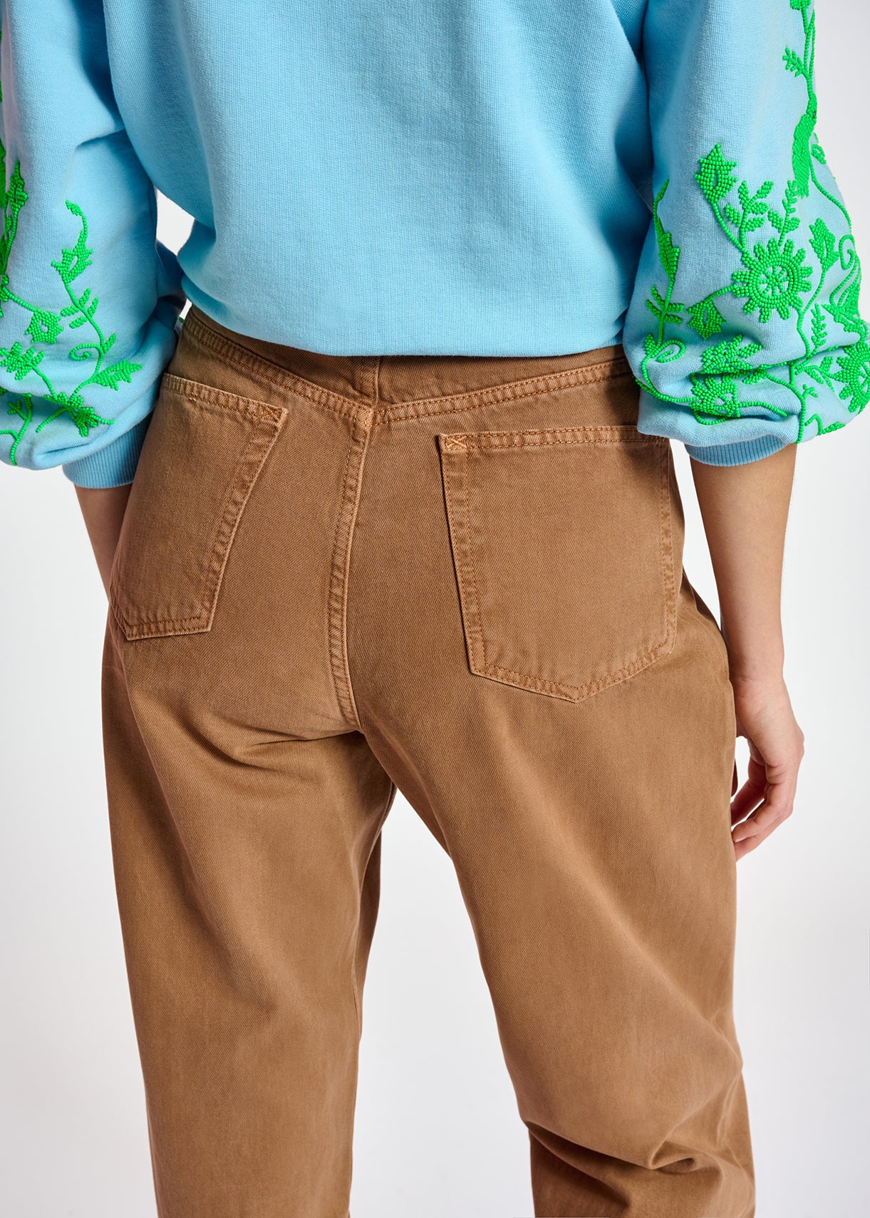 Brown denim boyfriend jeans RE—SSENTIEL | Essentiel second hand